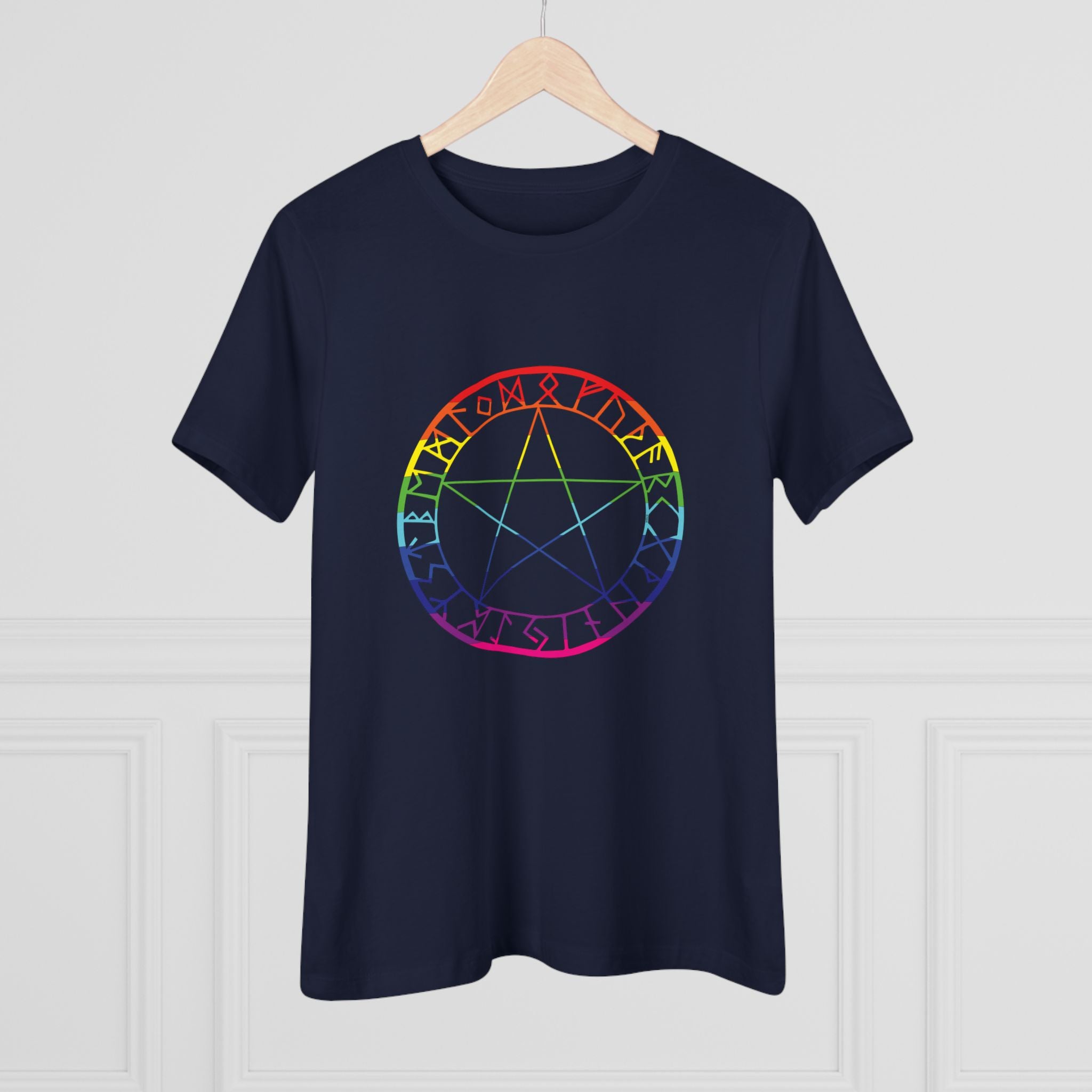 Spellcaster Casual Fit Women's Tee - Rainbow Witch