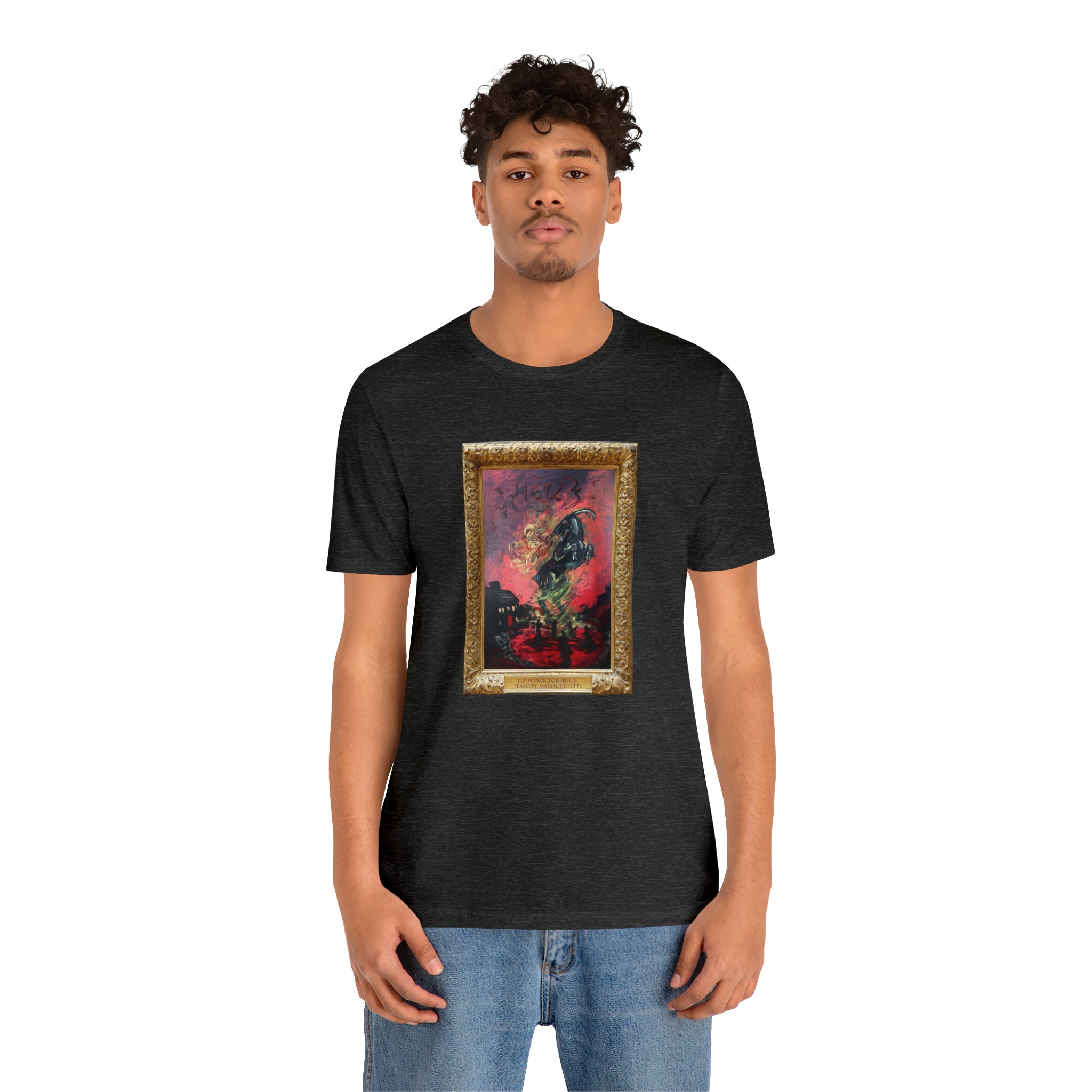 Scared & Alone Richard-Lael's "Proctor House" Unisex Gallery Tee (Single Image)