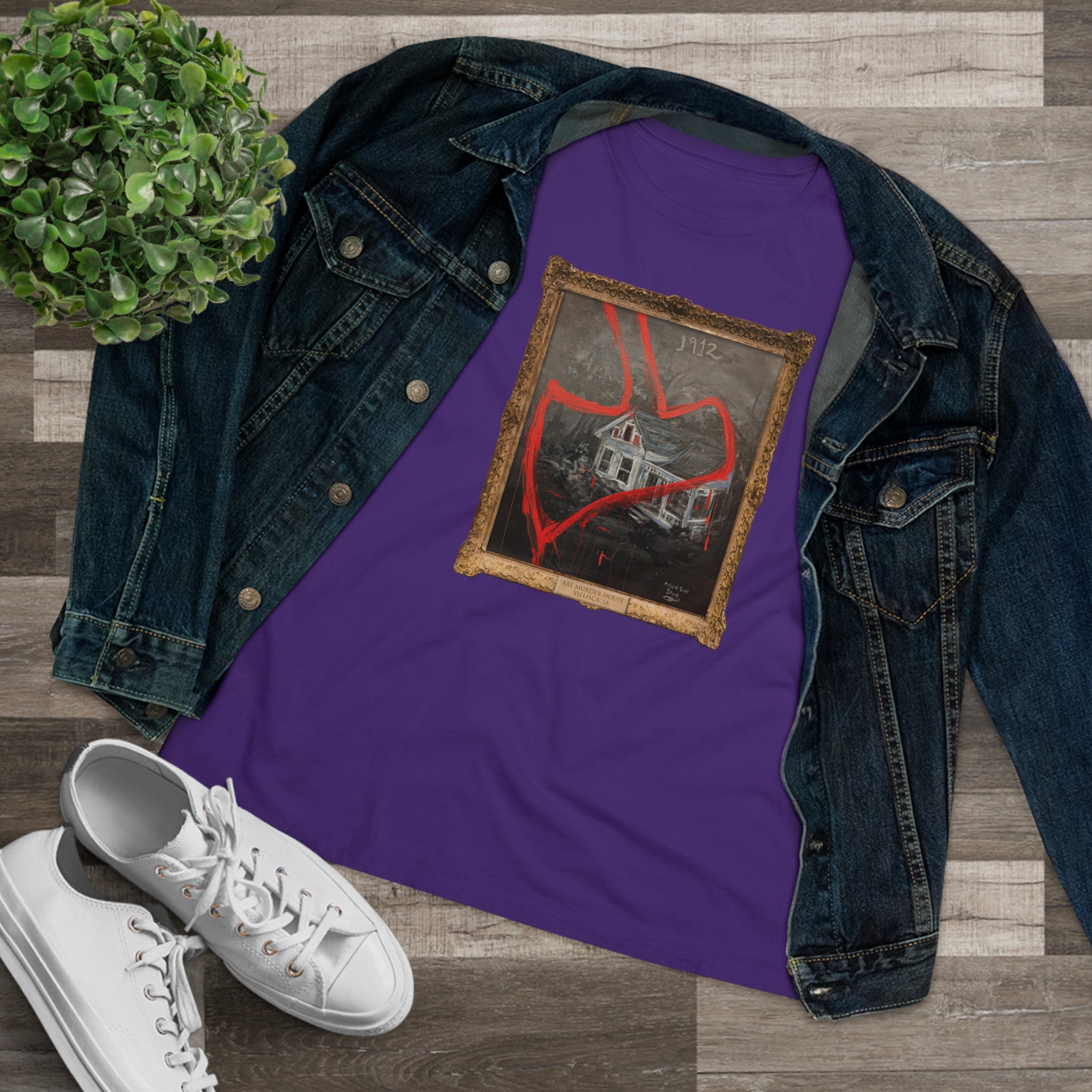 Scared & Alone Richard-Lael Lillard's "Villisca" Women's Premium Gallery Tee