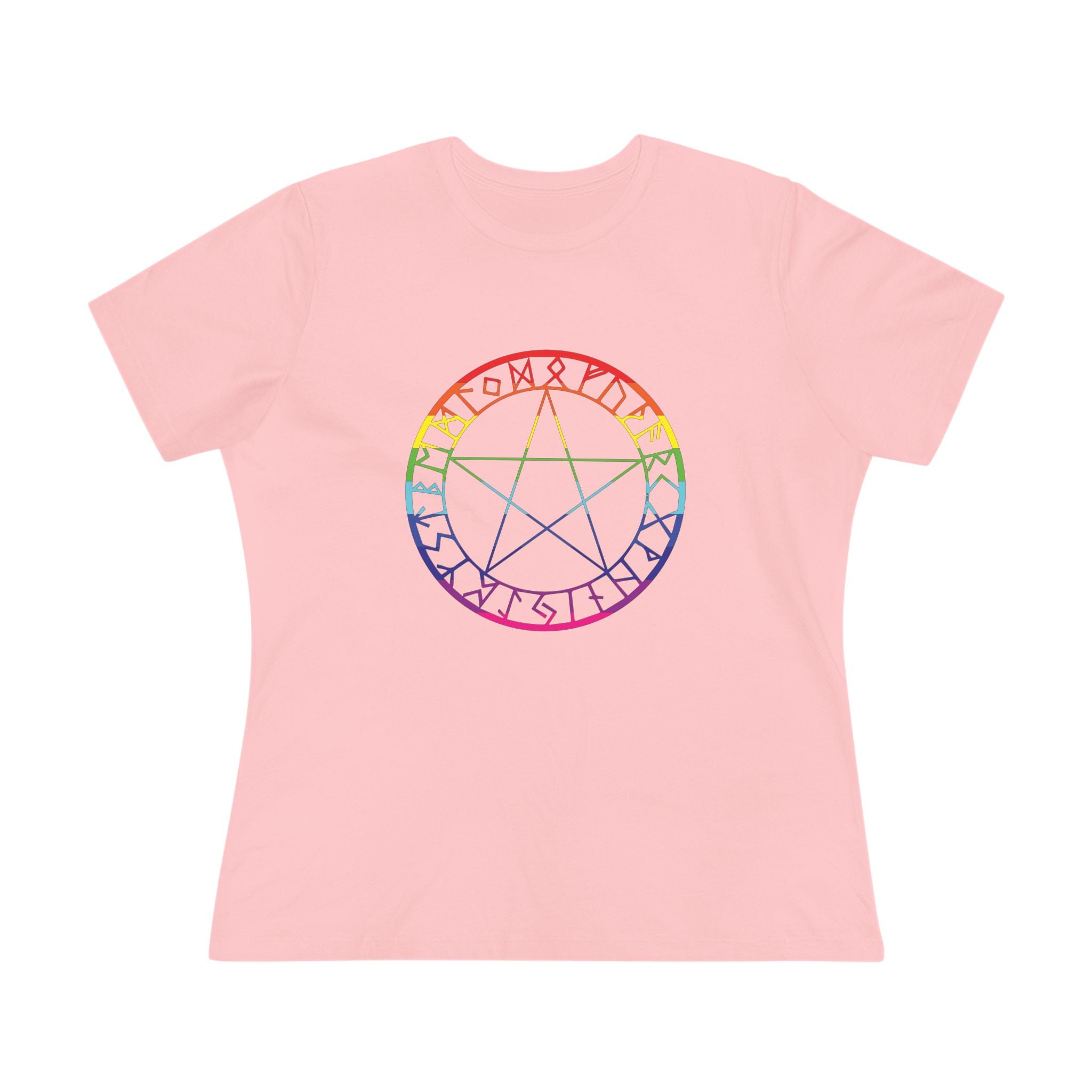 Spellcaster Casual Fit Women's Tee - Rainbow Witch