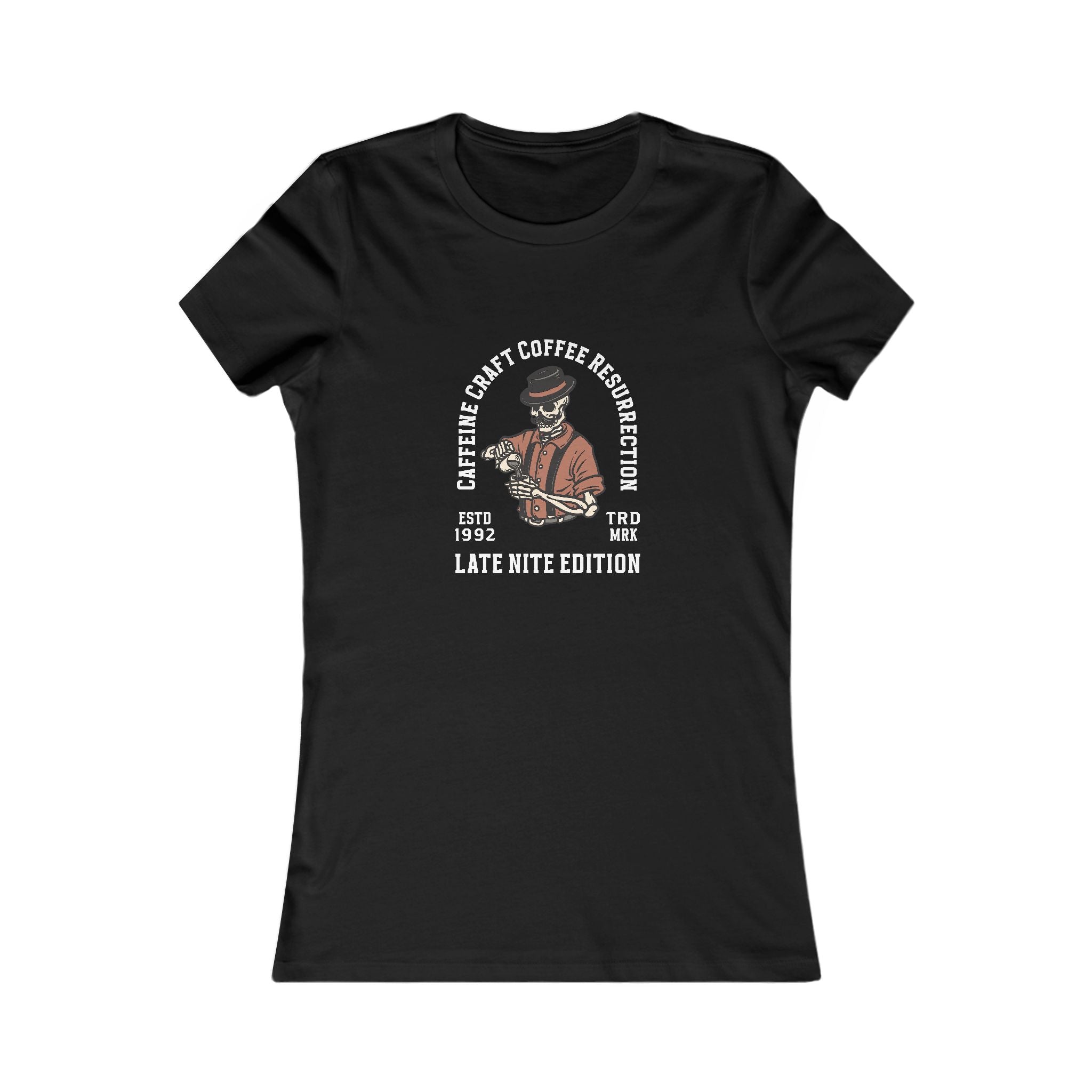 Caffeine Craft Coffee Resurrection Brand Women's Favorite Tee