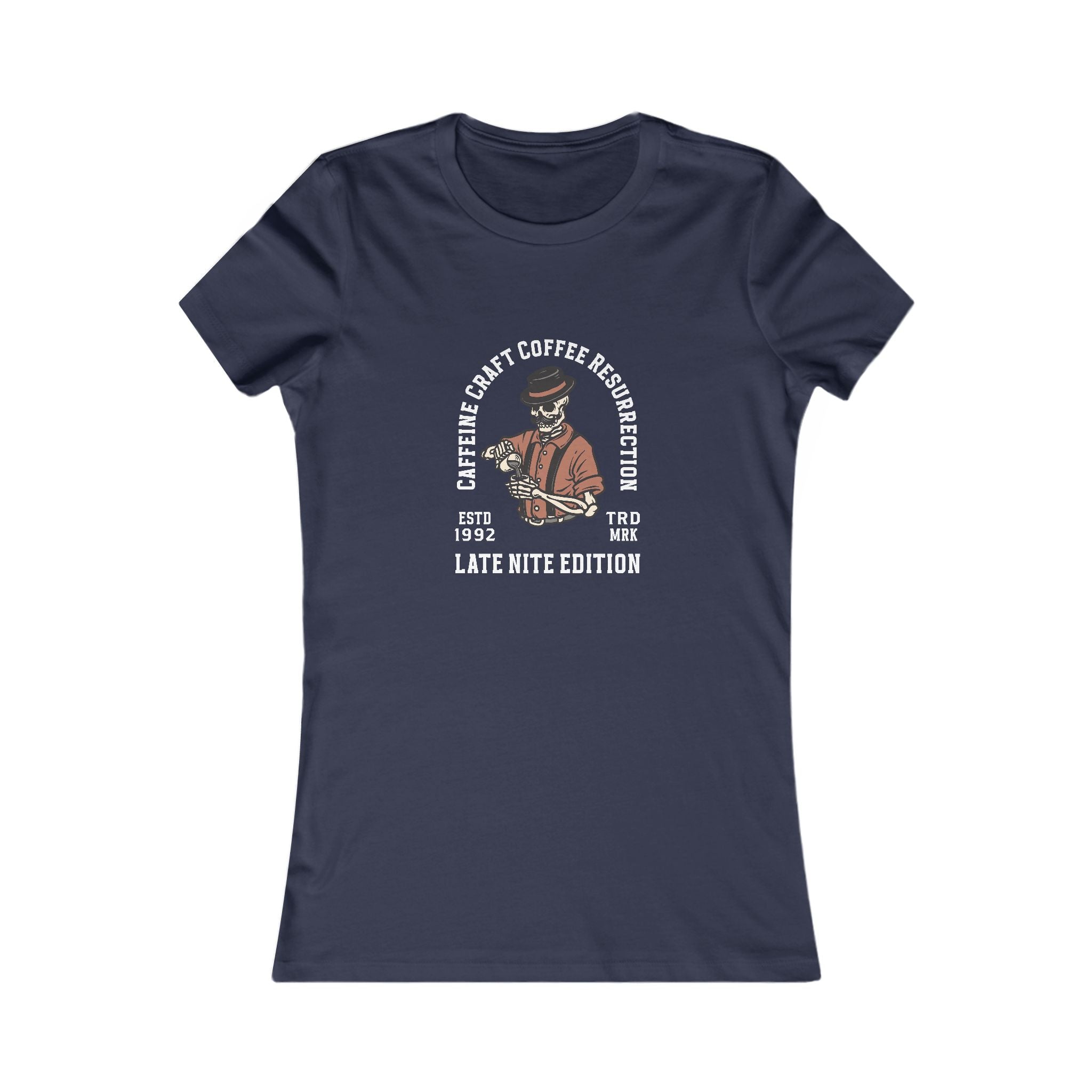 Caffeine Craft Coffee Resurrection Brand Women's Favorite Tee