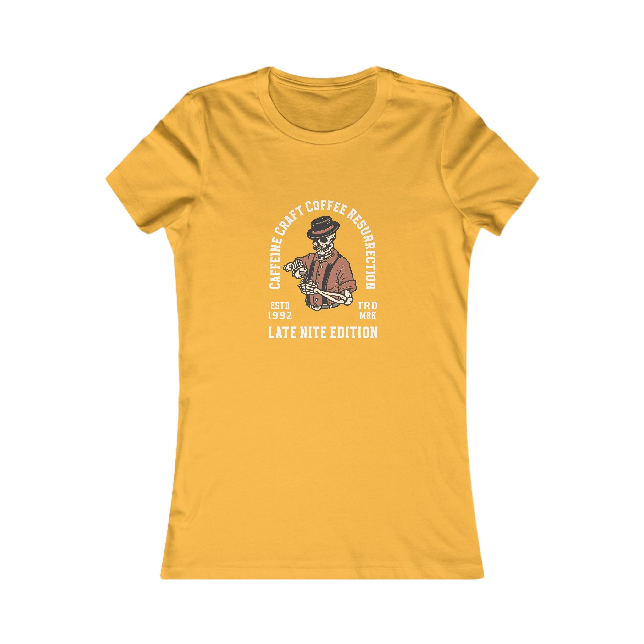 Caffeine Craft Coffee Resurrection Brand Women's Favorite Tee