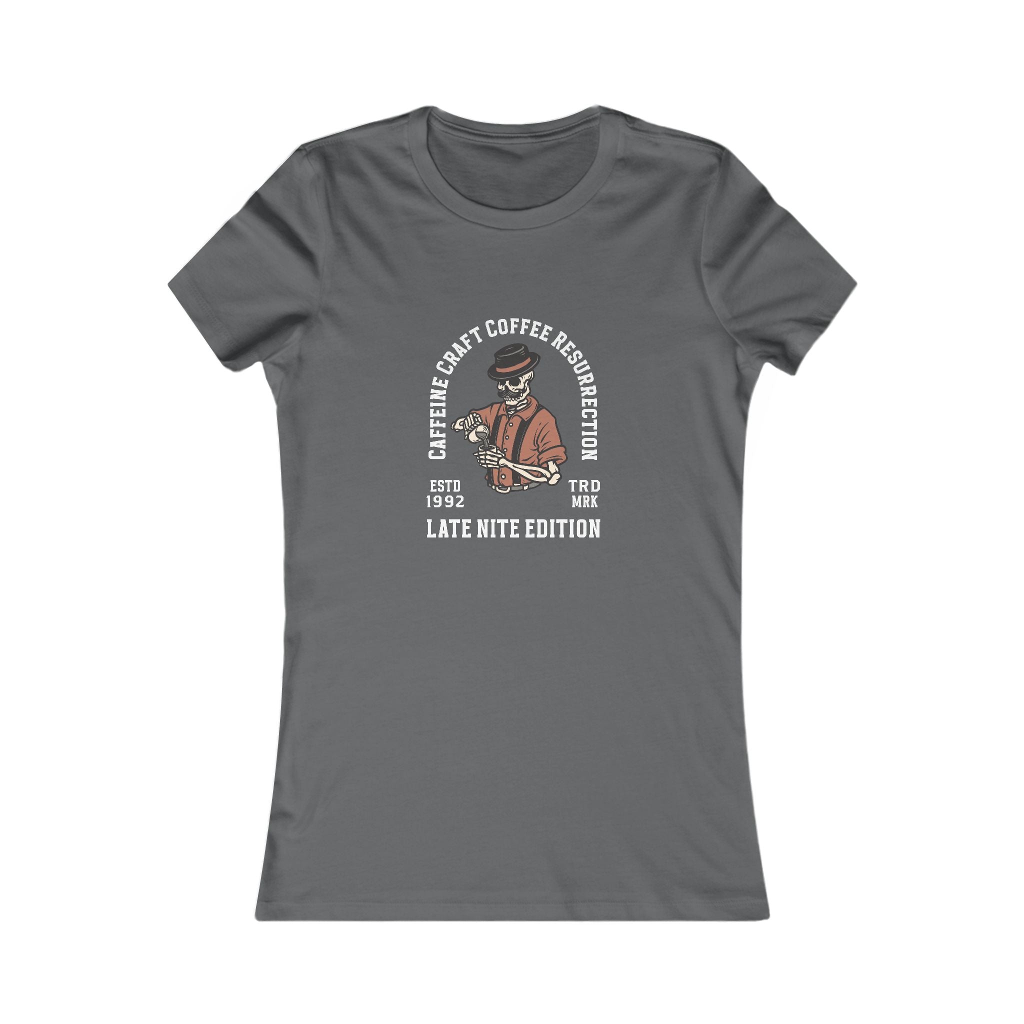 Caffeine Craft Coffee Resurrection Brand Women's Favorite Tee