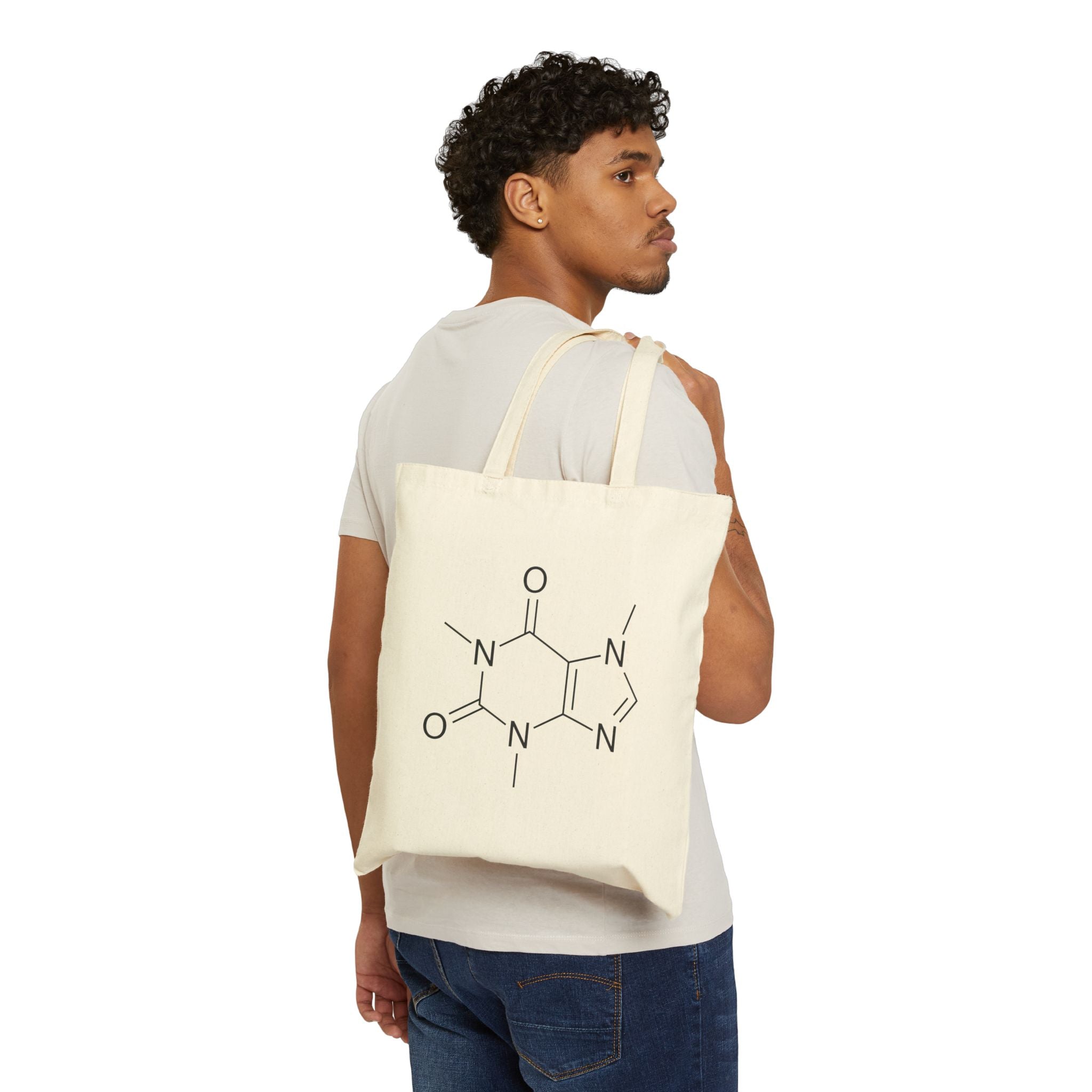 Caffeine Chemistry Cotton Canvas Tote Bag