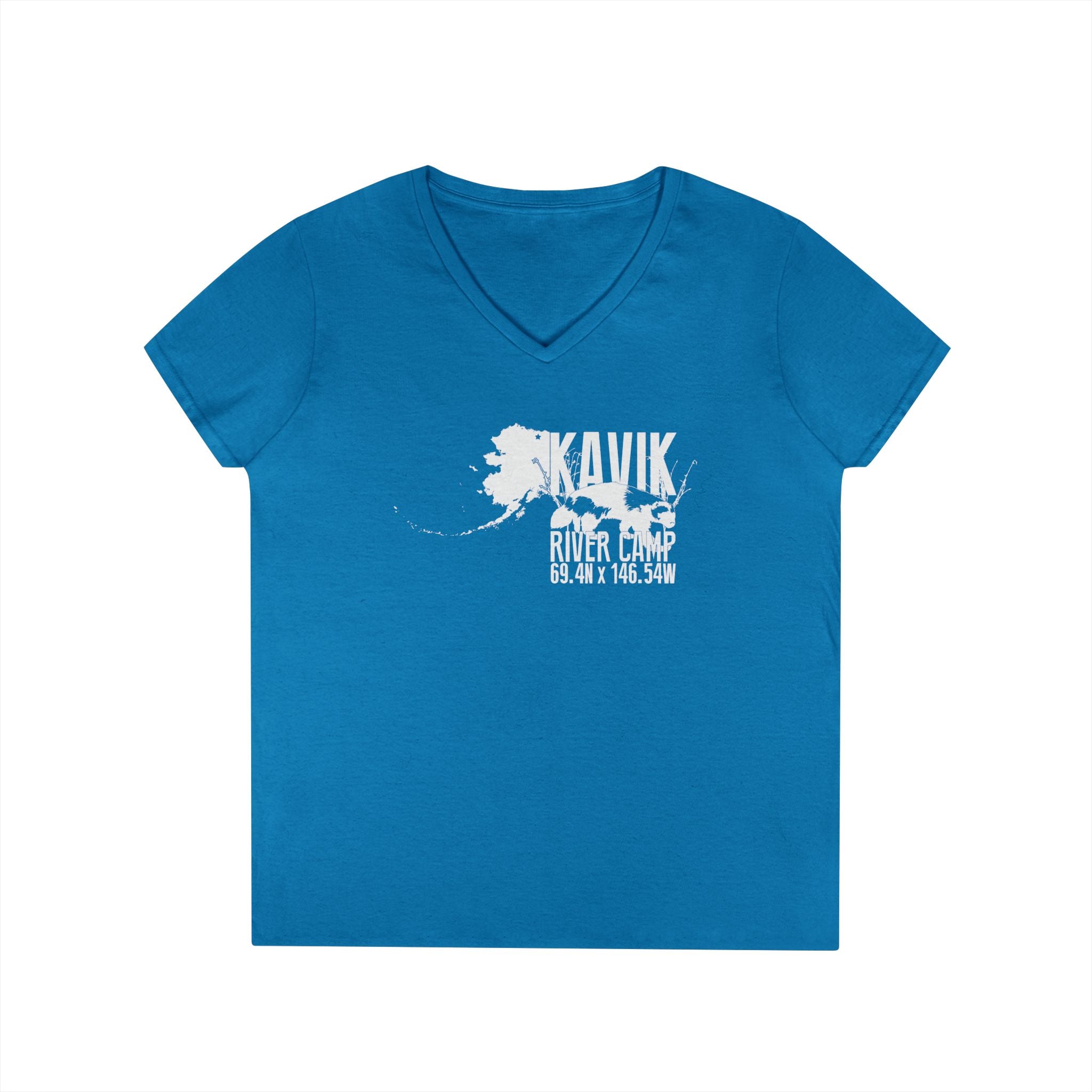 Sue's Kavik Logo Ladies' V-Neck T-Shirt