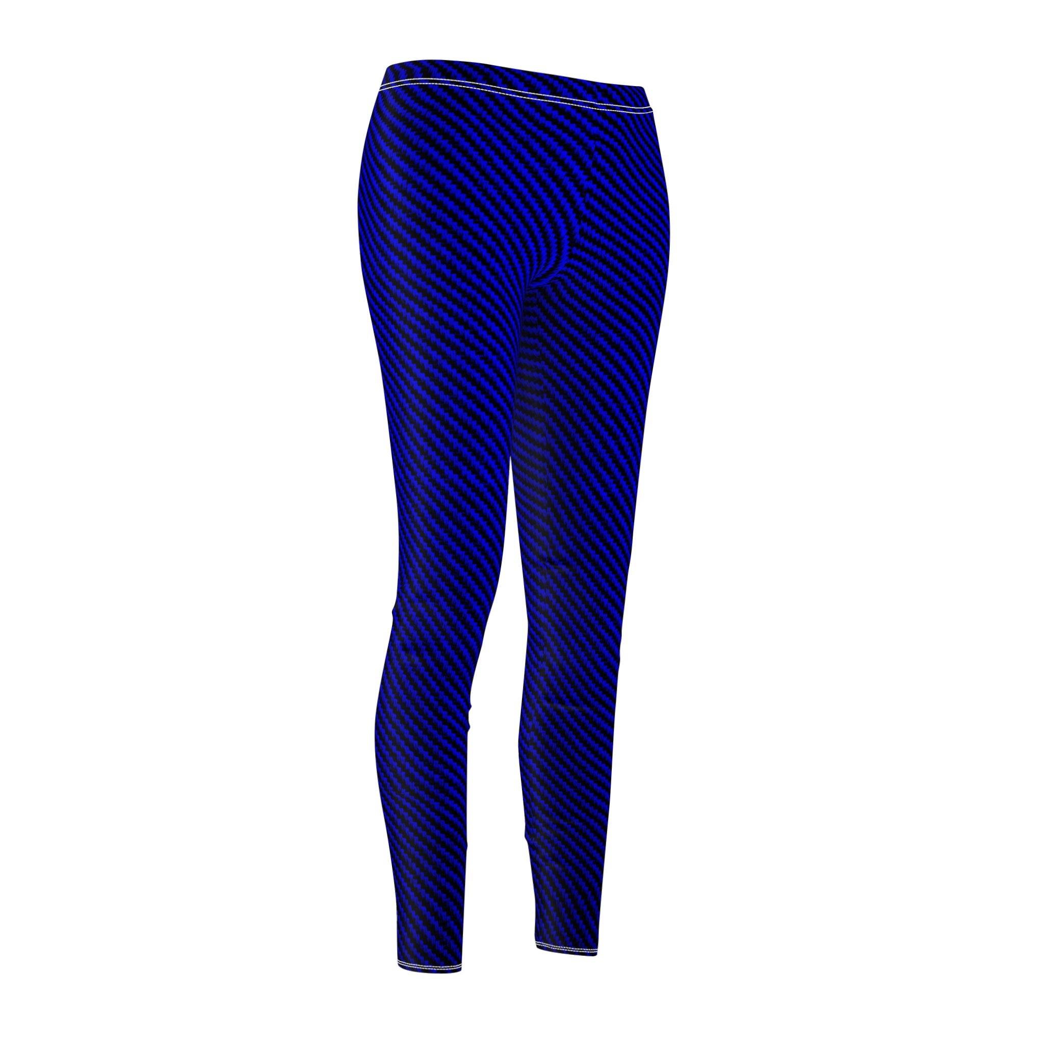 Music Tweed Women's Casual Leggings - Dark Blue