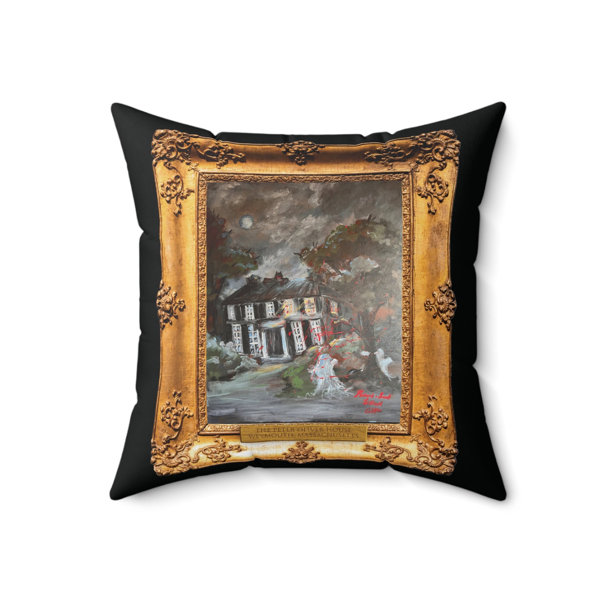 Richard-Lael Lillard "The Peter Oliver House" Gallery Square Pillow