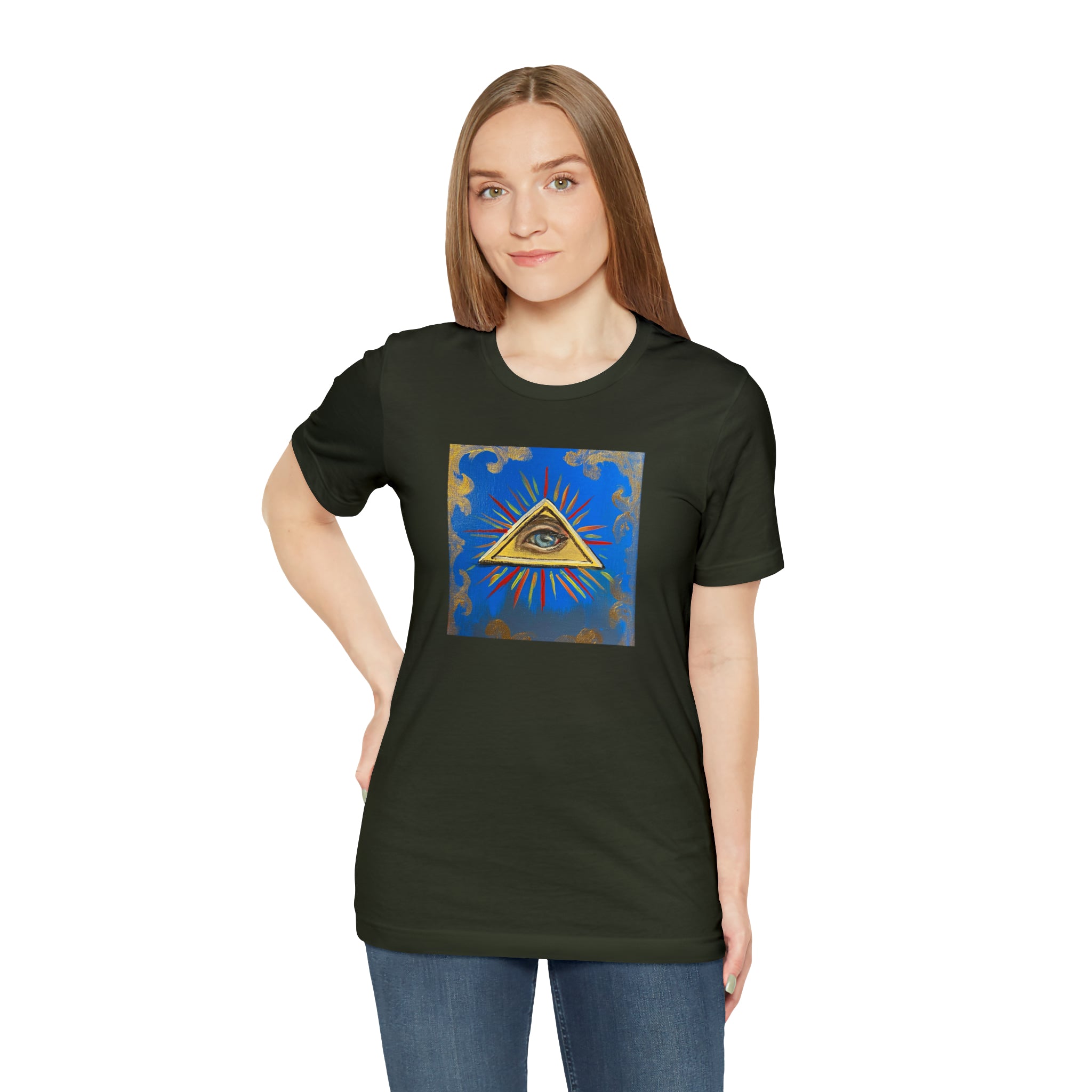 Scared & Alone Richard Lael's "All-Seeing Eye" Unisex Gallery Tee