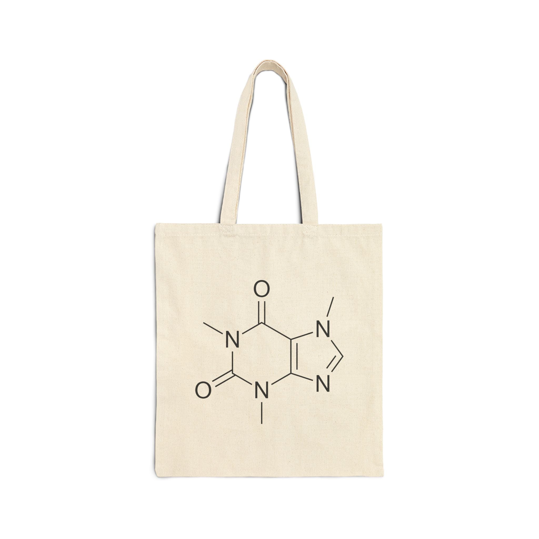 Caffeine Chemistry Cotton Canvas Tote Bag
