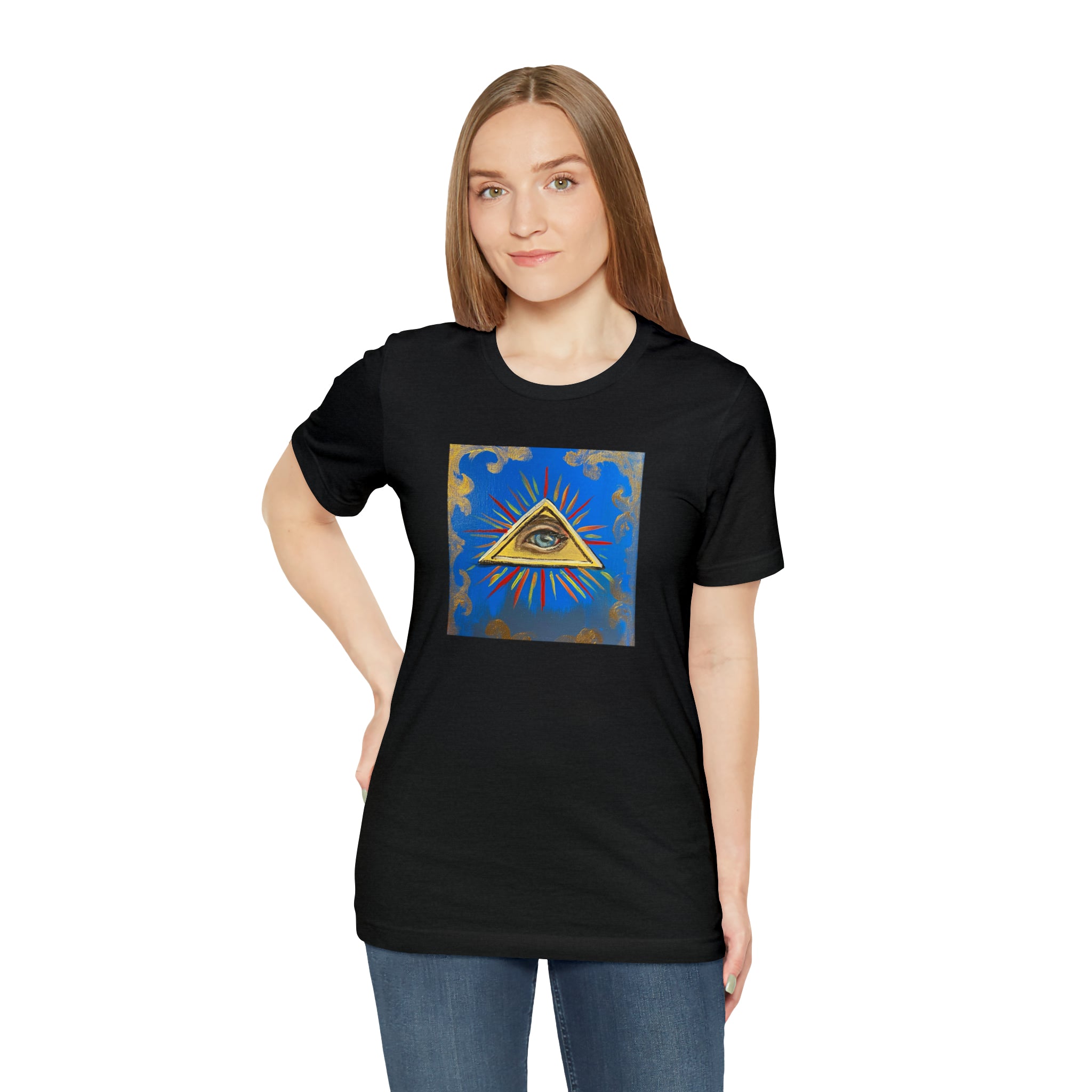 Scared & Alone Richard Lael's "All-Seeing Eye" Unisex Gallery Tee