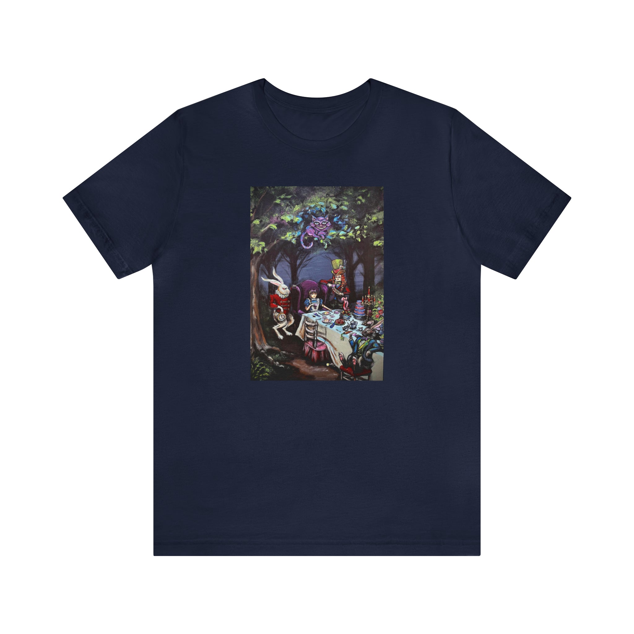 Scared & Alone Richard Lael's "Mad Hatter's Tea Party" Unisex Gallery Tee