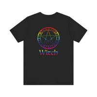Spellcaster Logo Tee - Witch: Rainbow in the Dark