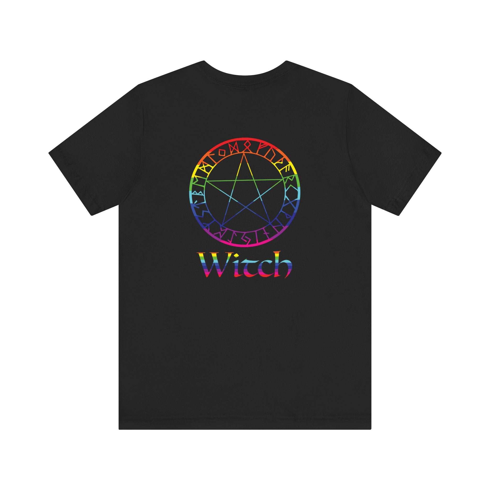 Spellcaster Logo Tee - Witch: Rainbow in the Dark