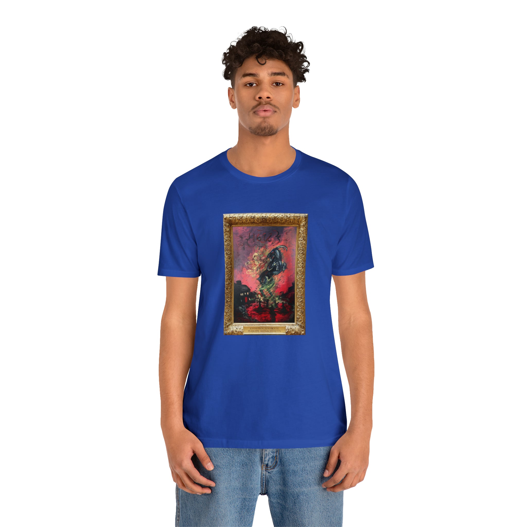 Scared & Alone Richard-Lael's "Proctor House" Unisex Gallery Tee (Single Image)