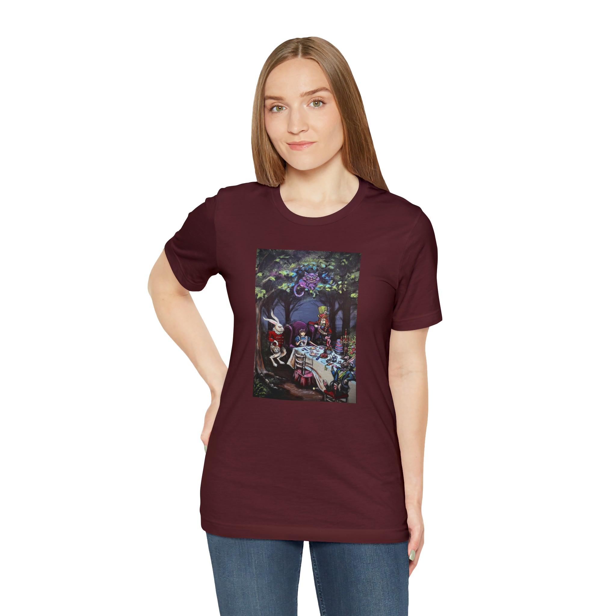 Scared & Alone Richard Lael's "Mad Hatter's Tea Party" Unisex Gallery Tee