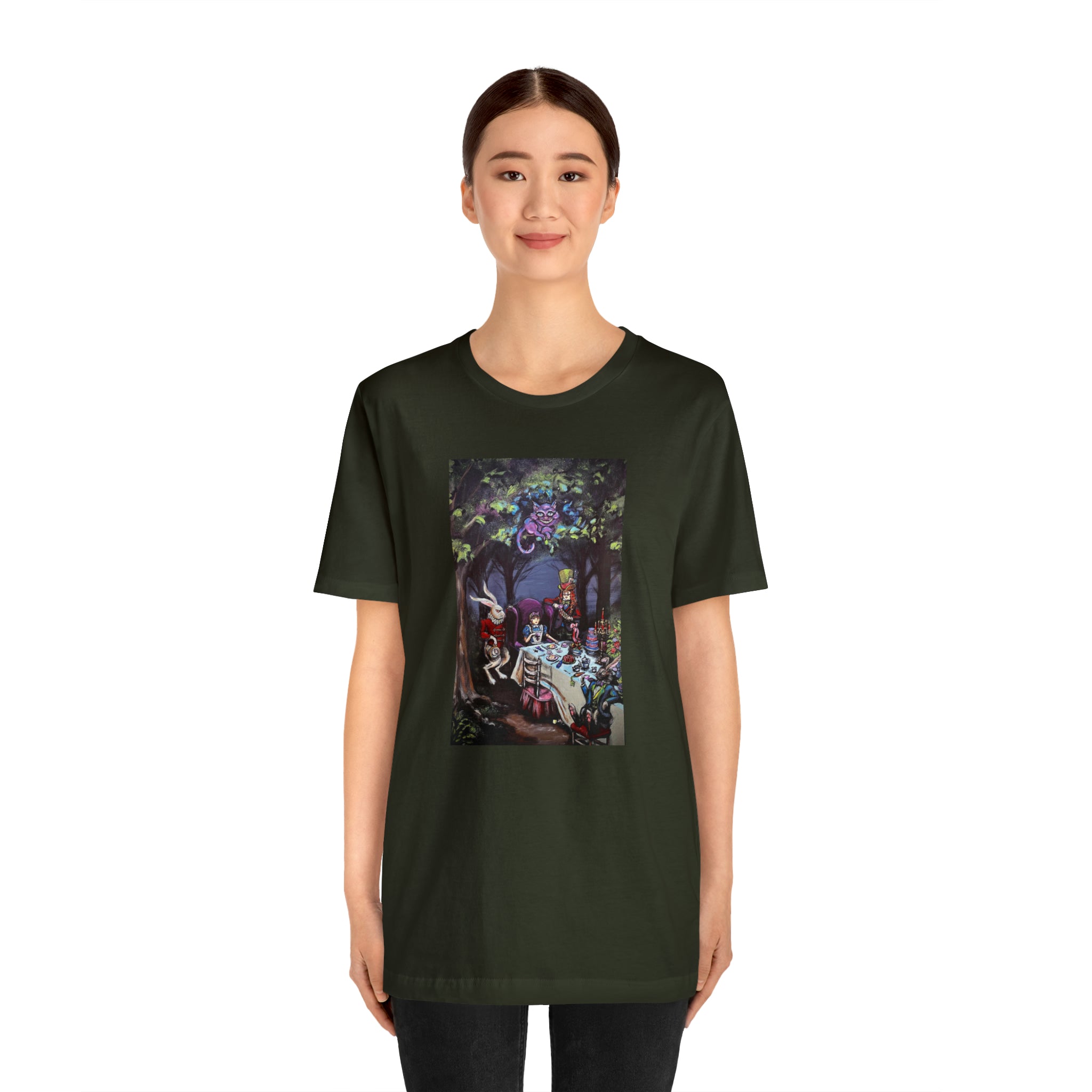 Scared & Alone Richard Lael's "Mad Hatter's Tea Party" Unisex Gallery Tee