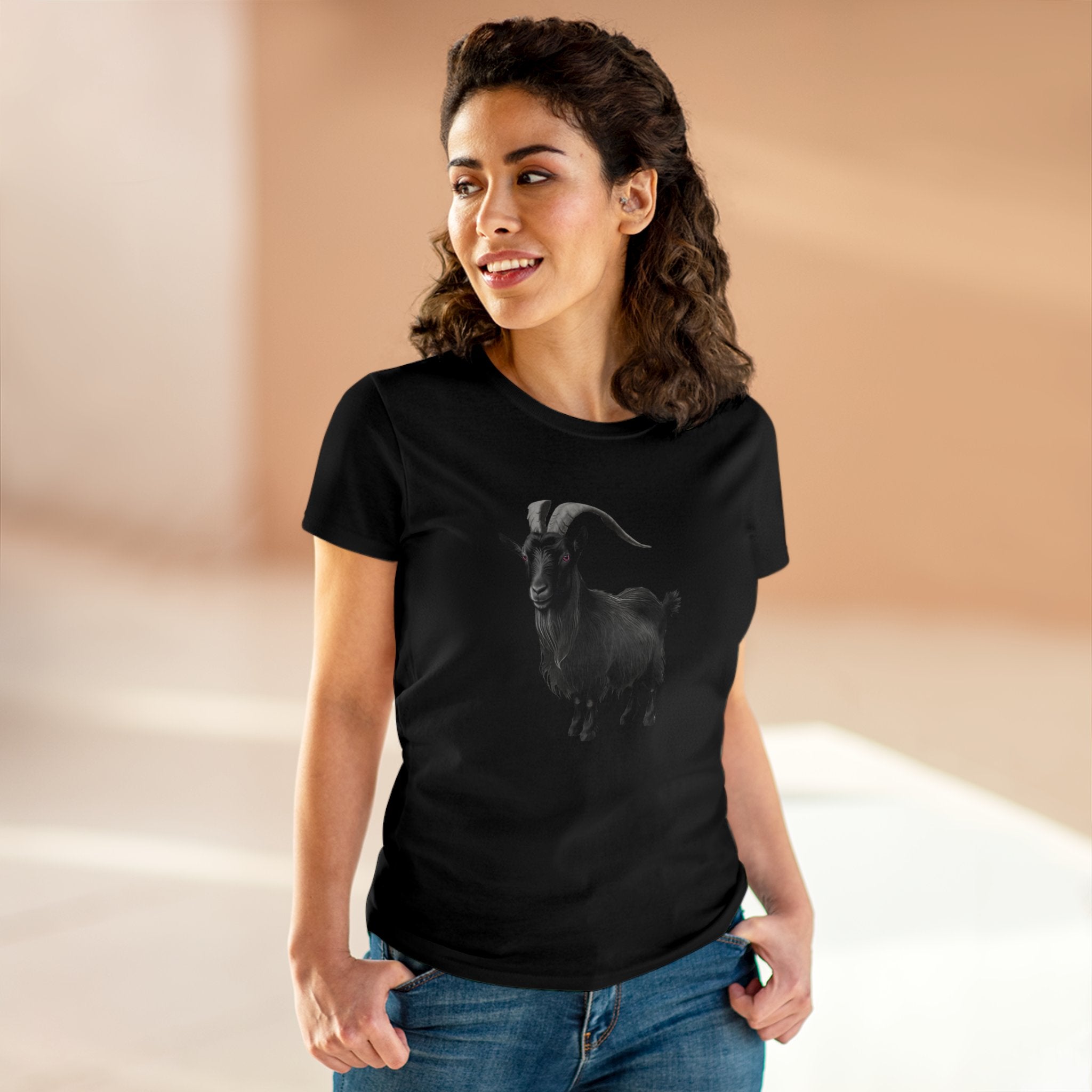 The Witch's Movie Coven "Movie Goat" Women's Midweight Cotton Tee