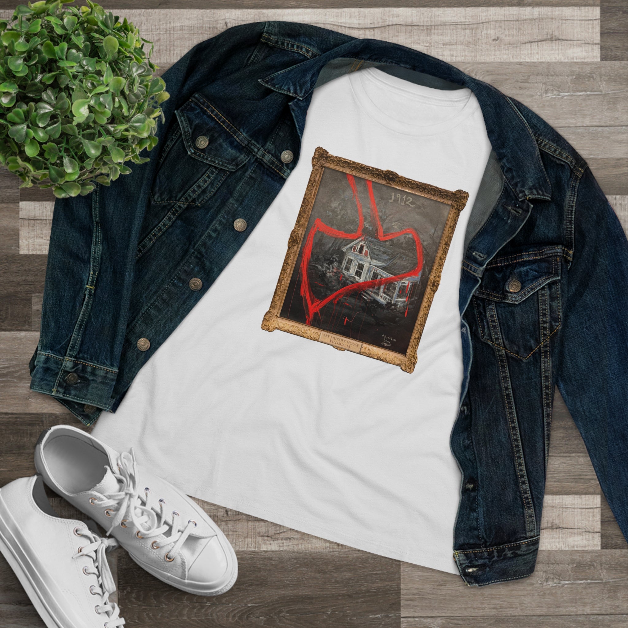 Scared & Alone Richard-Lael Lillard's "Villisca" Women's Premium Gallery Tee