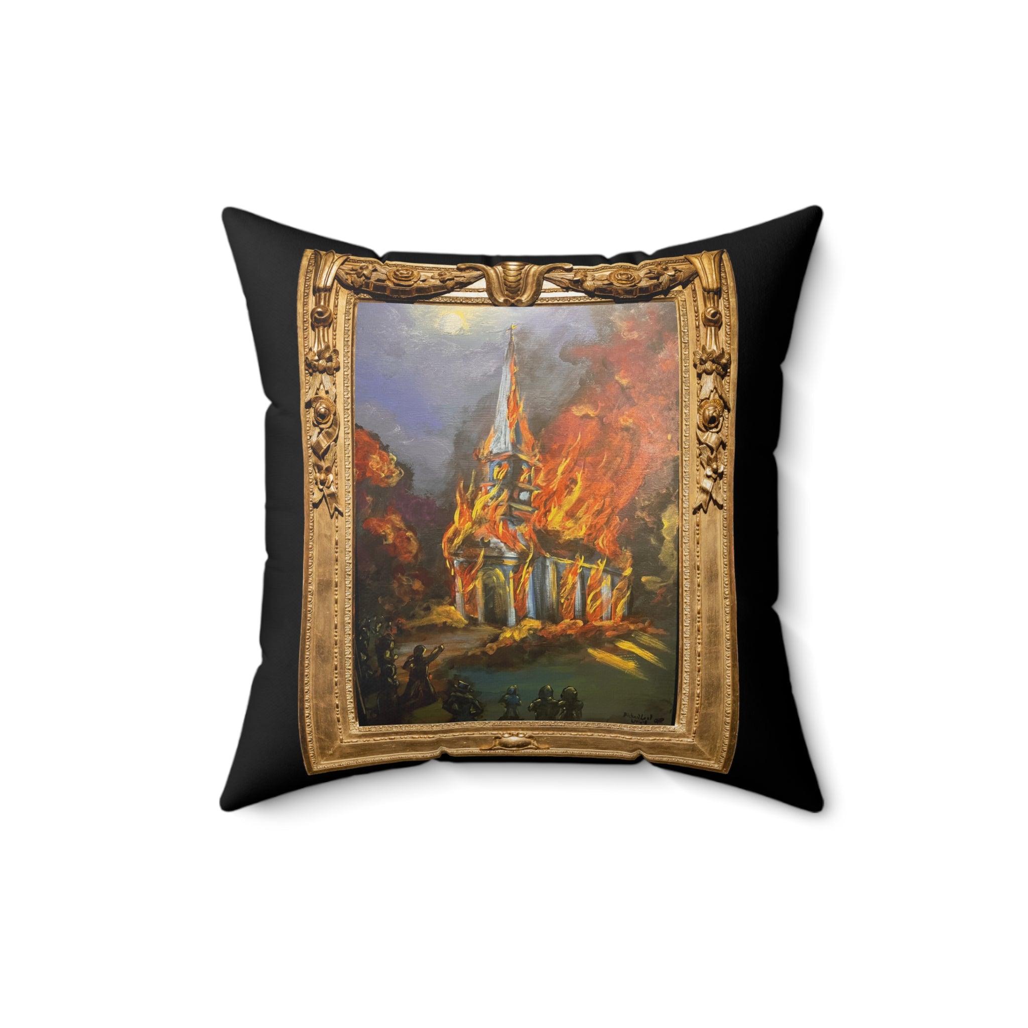 The Richard-Lael Gallery "The White Church, Weymouth" Square Pillow