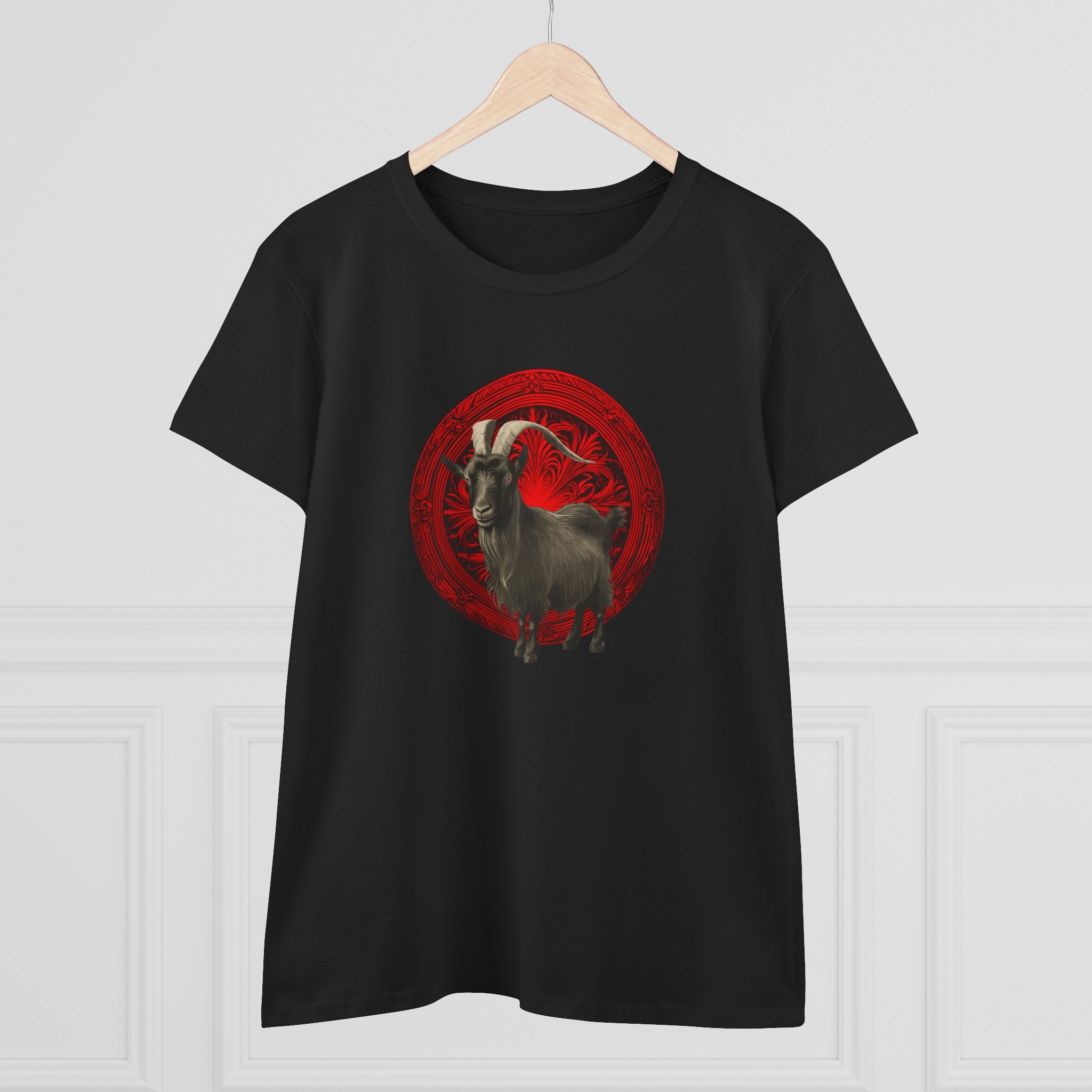 The Witch's Movie Coven "Movie Goat - Red" Women's Midweight Tee