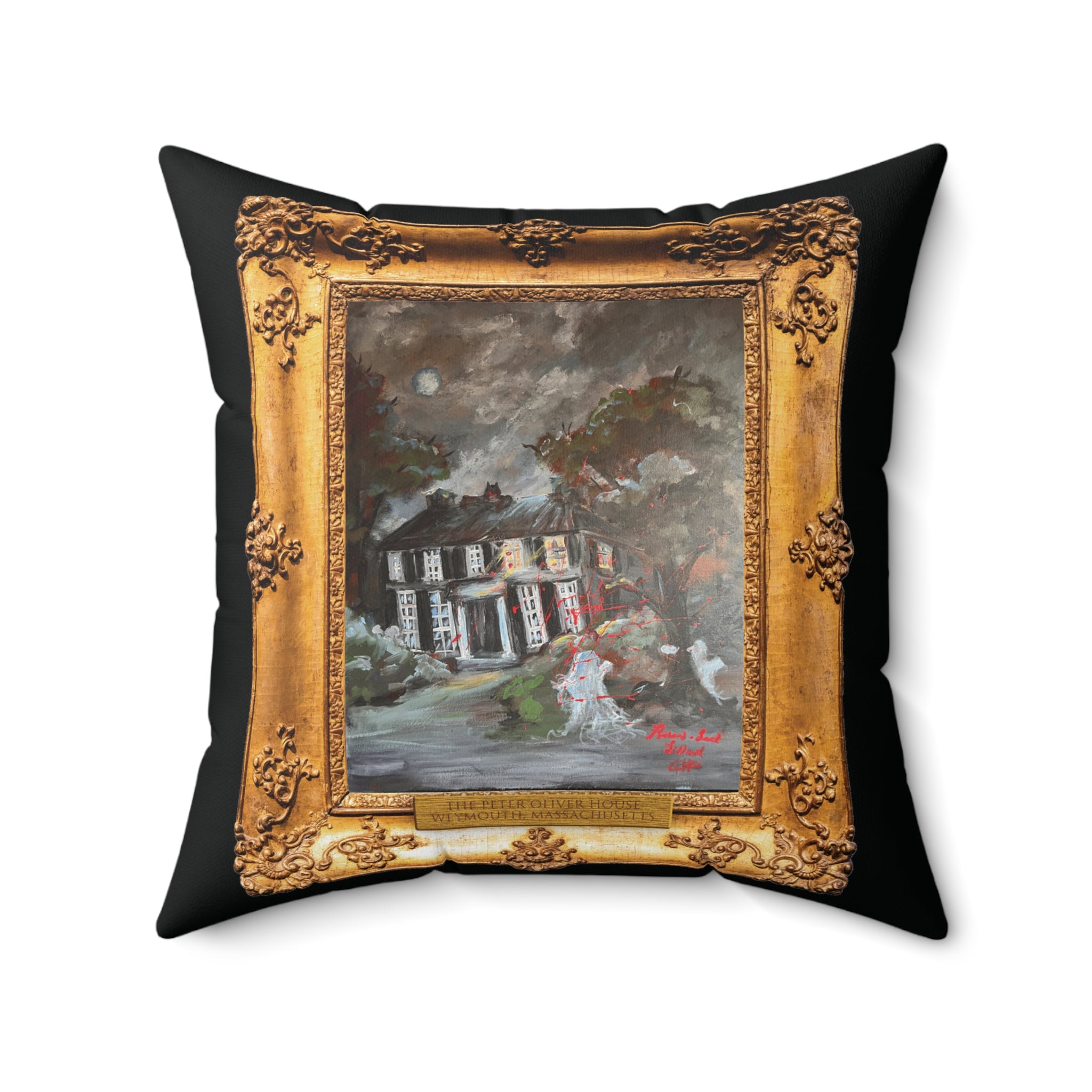 Richard-Lael Lillard "The Peter Oliver House" Gallery Square Pillow