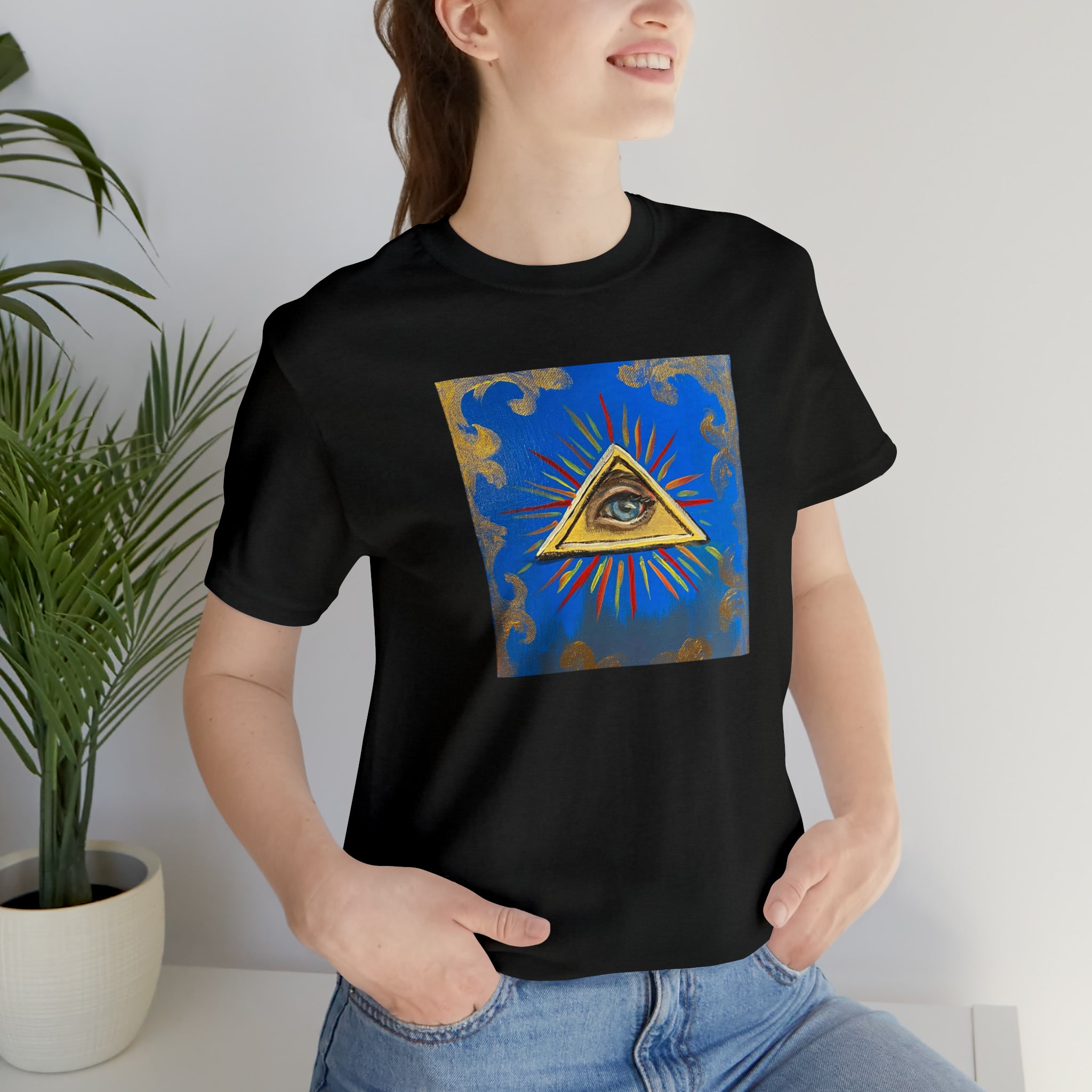 Scared & Alone Richard Lael's "All-Seeing Eye" Unisex Gallery Tee