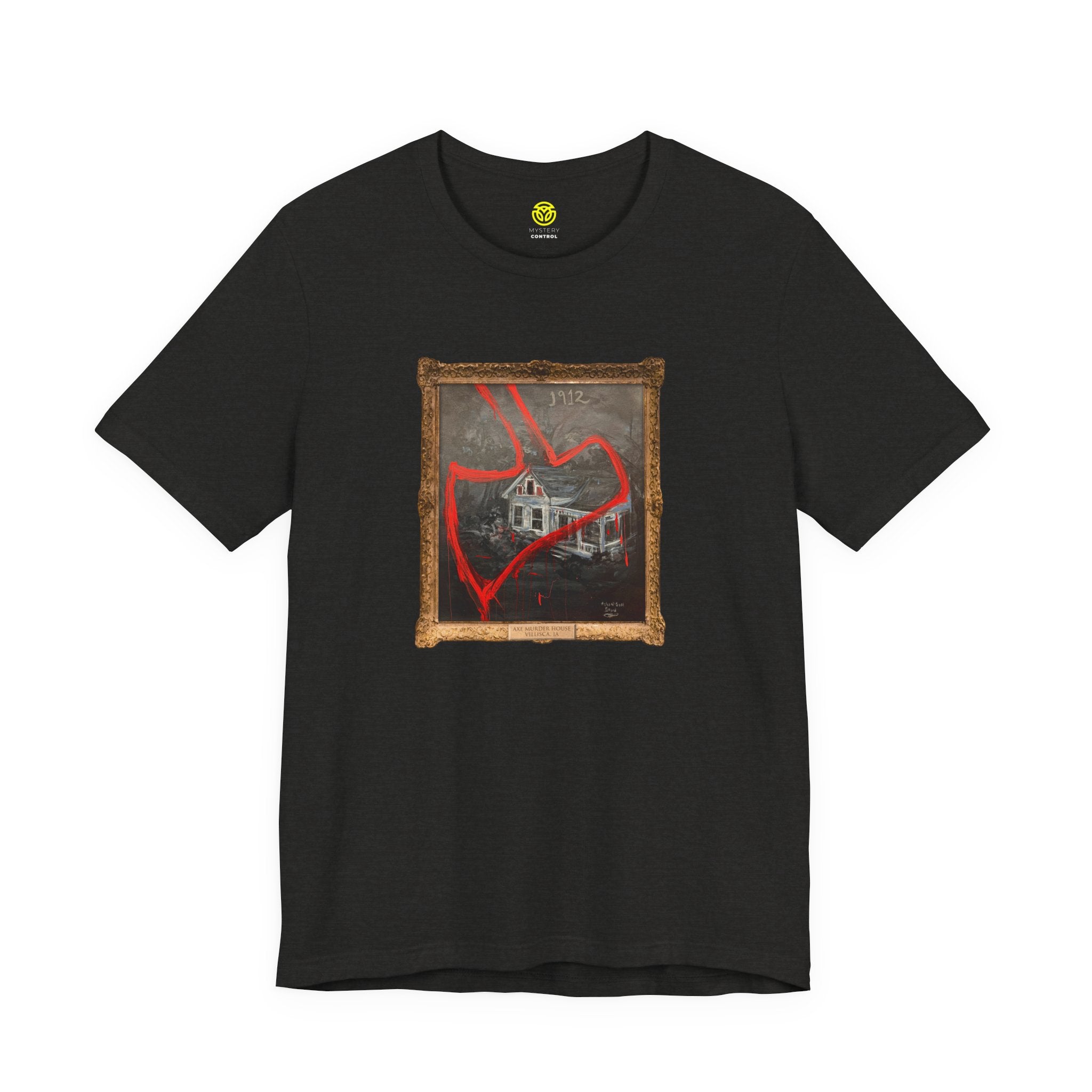 Scared & Alone Richard-Lael's "Villisca Axe Murder House" Unisex Gallery Tee (Single Image)