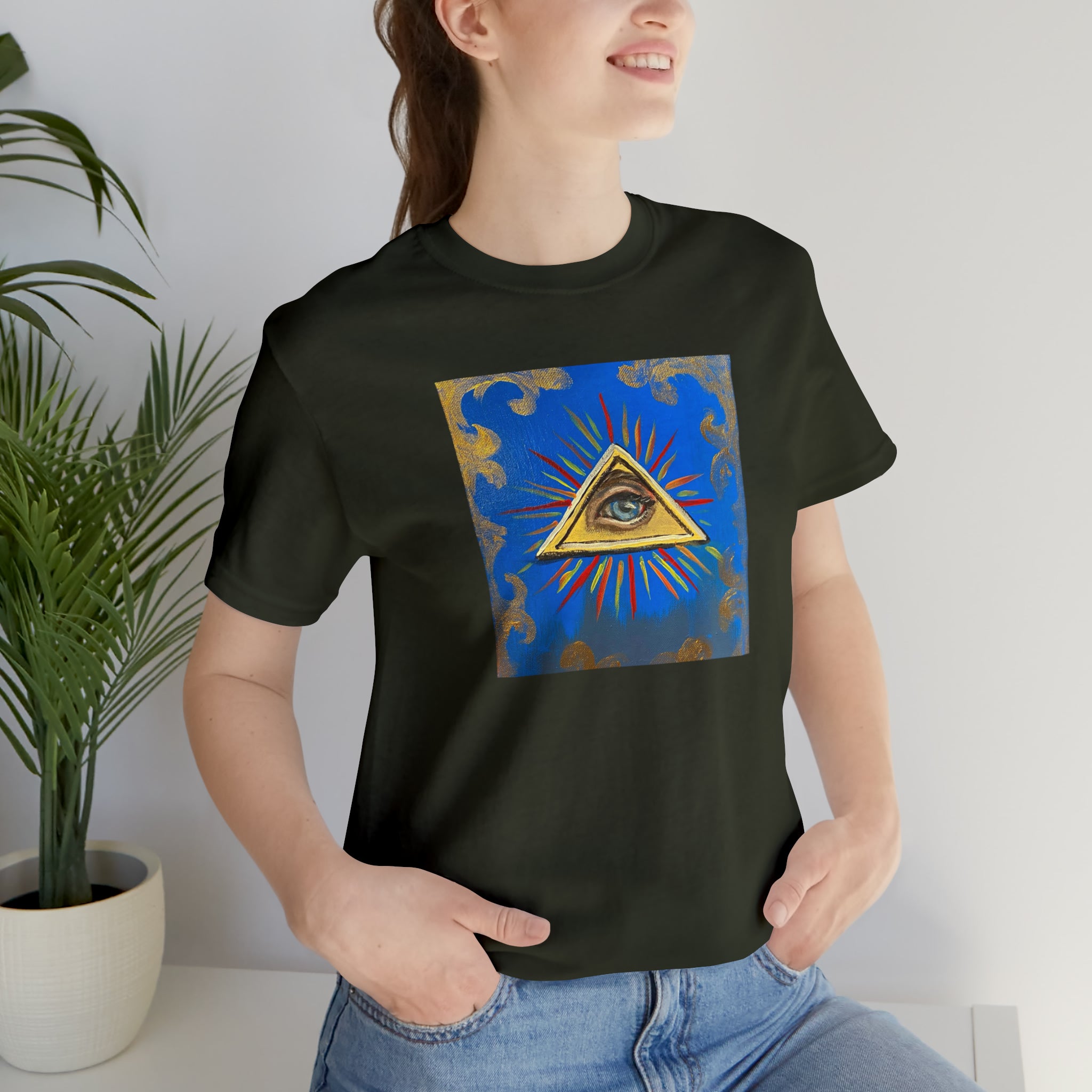 Scared & Alone Richard Lael's "All-Seeing Eye" Unisex Gallery Tee