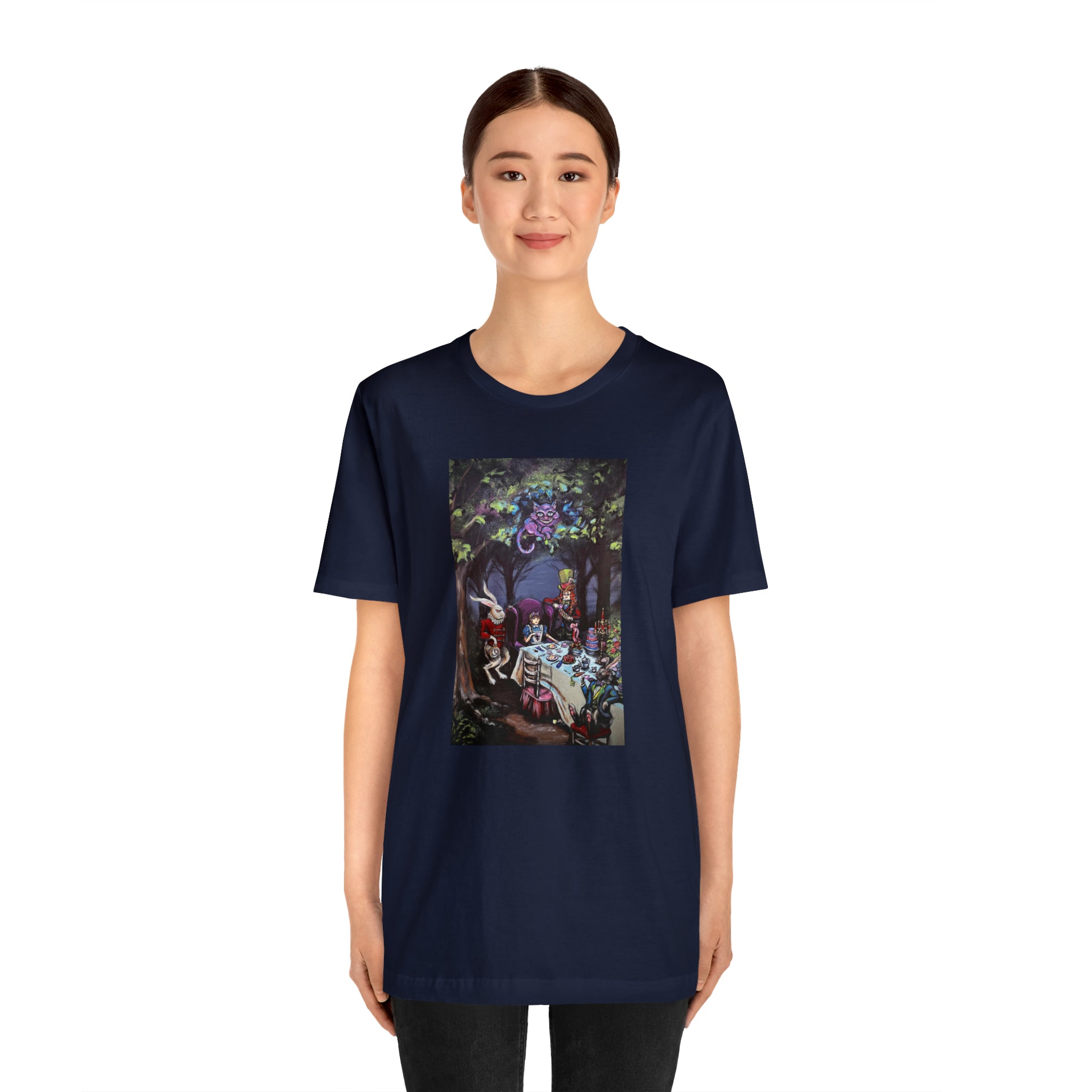 Scared & Alone Richard Lael's "Mad Hatter's Tea Party" Unisex Gallery Tee