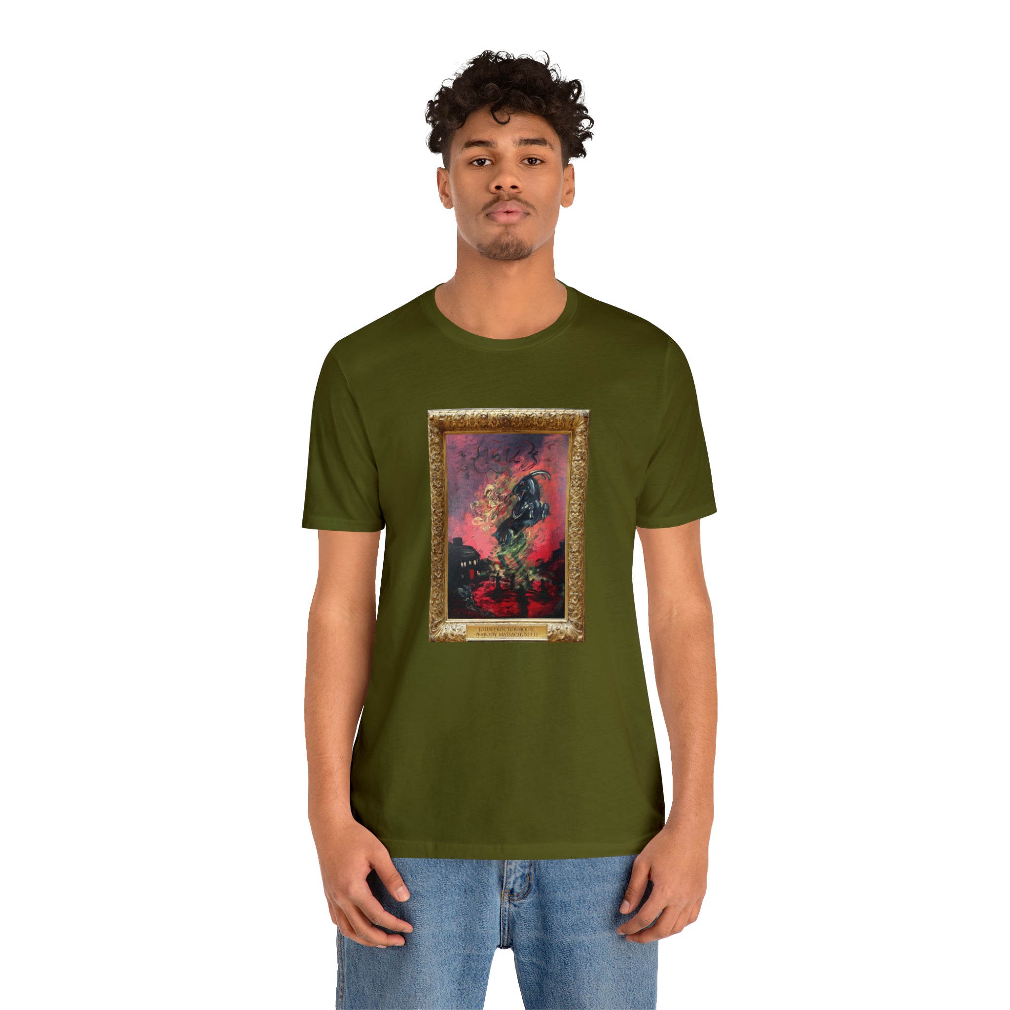 Scared & Alone Richard-Lael's "Proctor House" Unisex Gallery Tee (Single Image)