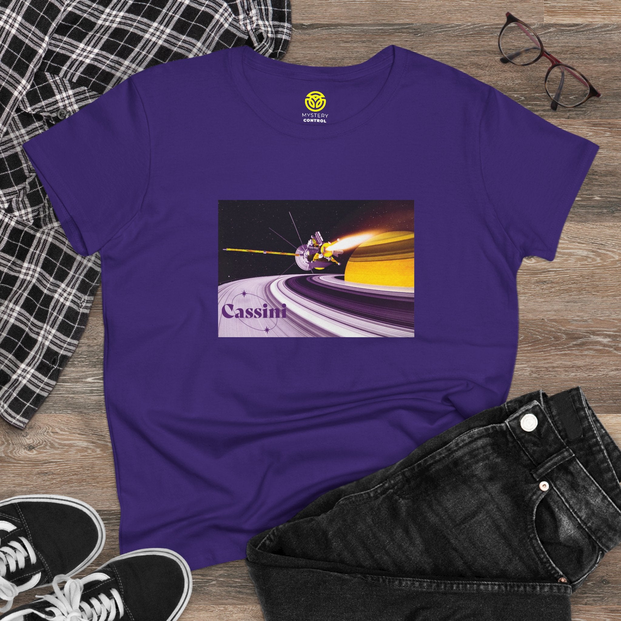 Orbiting Saturn Women's Easy Tee - Space Exploration