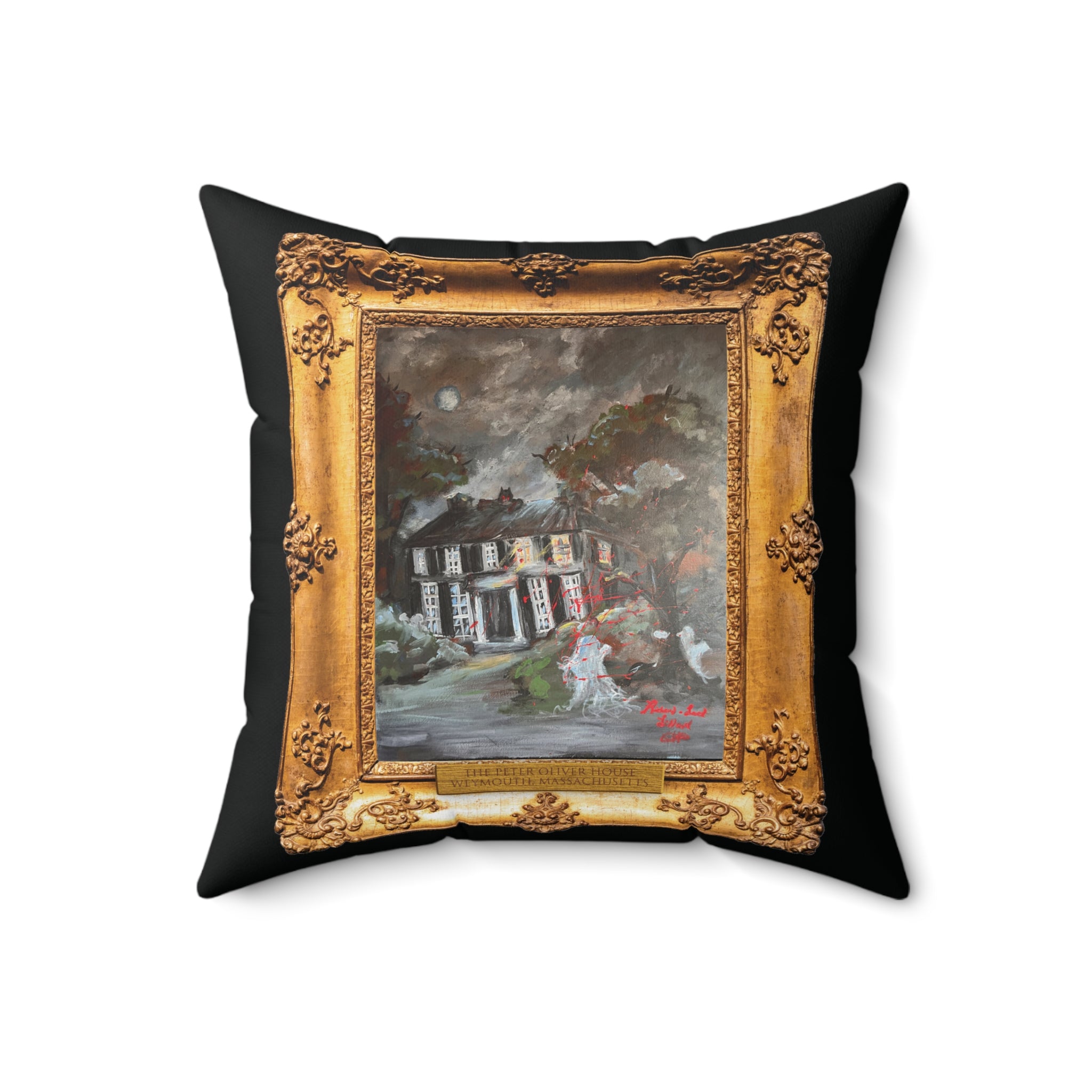 Richard-Lael Lillard "The Peter Oliver House" Gallery Square Pillow