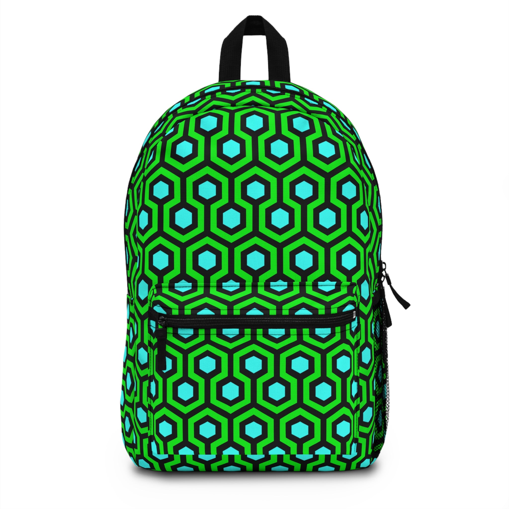 Scared & Alone Overlook Backpack in Aqua/Violent Green