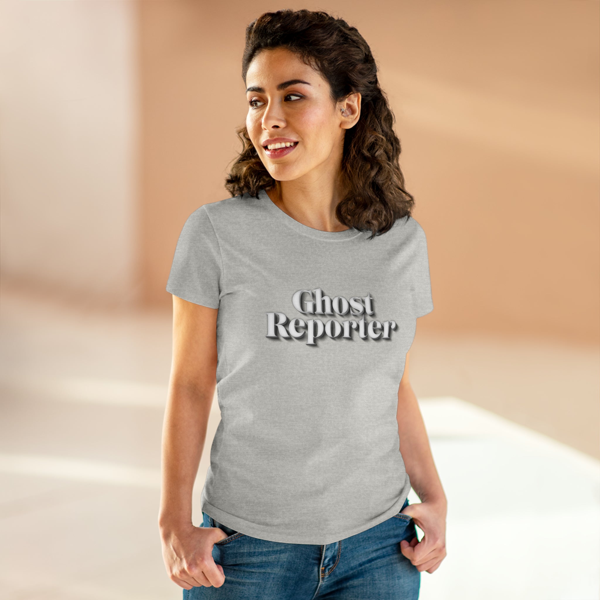 Ghost Report "Ghost Reporter" Women's Daily Cotton Tee