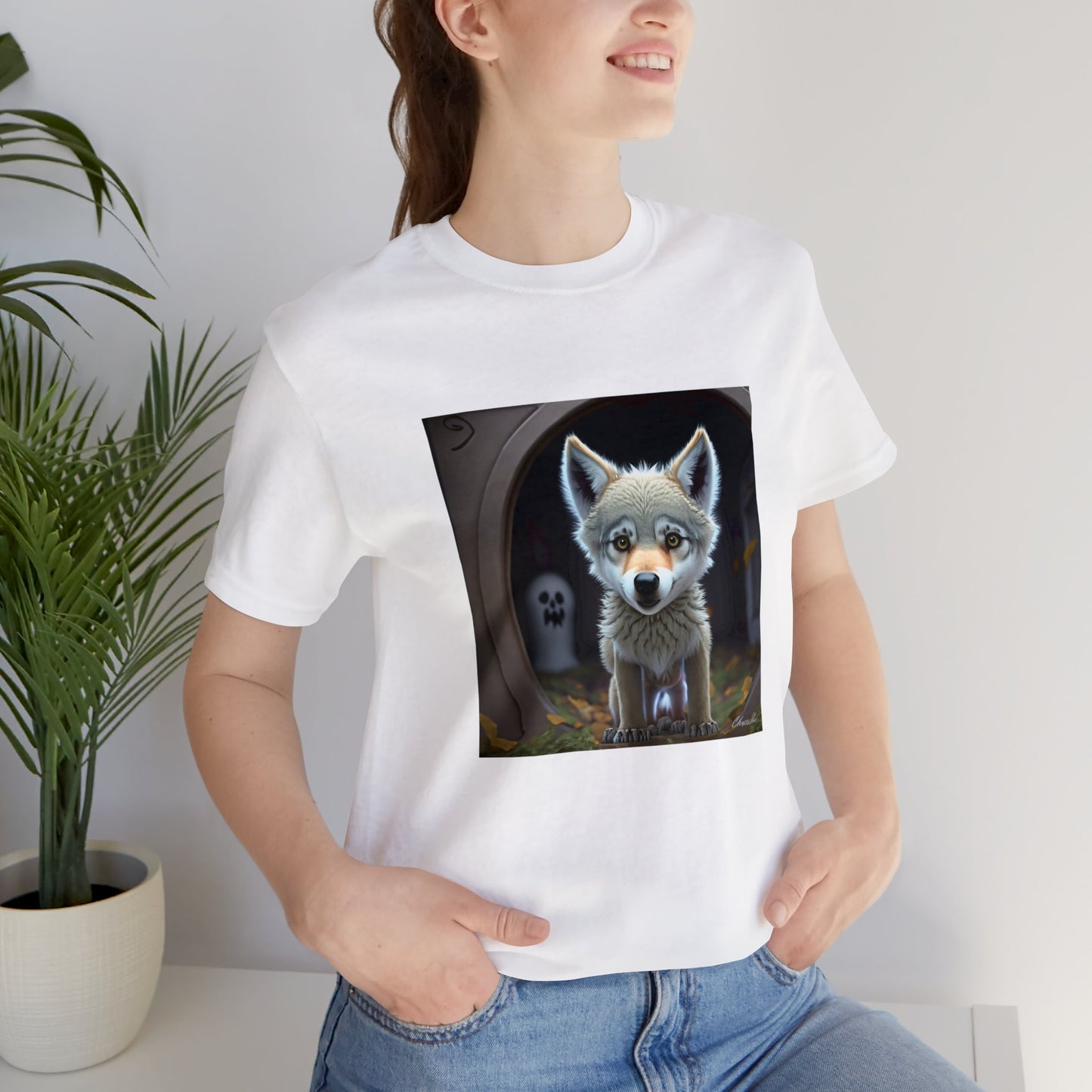Are You There, Ghost? It’s Me, Wolf Unisex Jersey Short Sleeve Tee