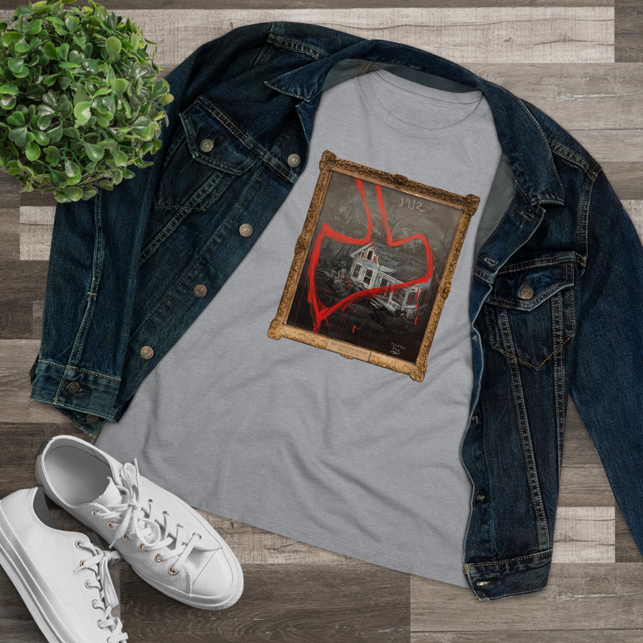 Scared & Alone Richard-Lael Lillard's "Villisca" Women's Premium Gallery Tee