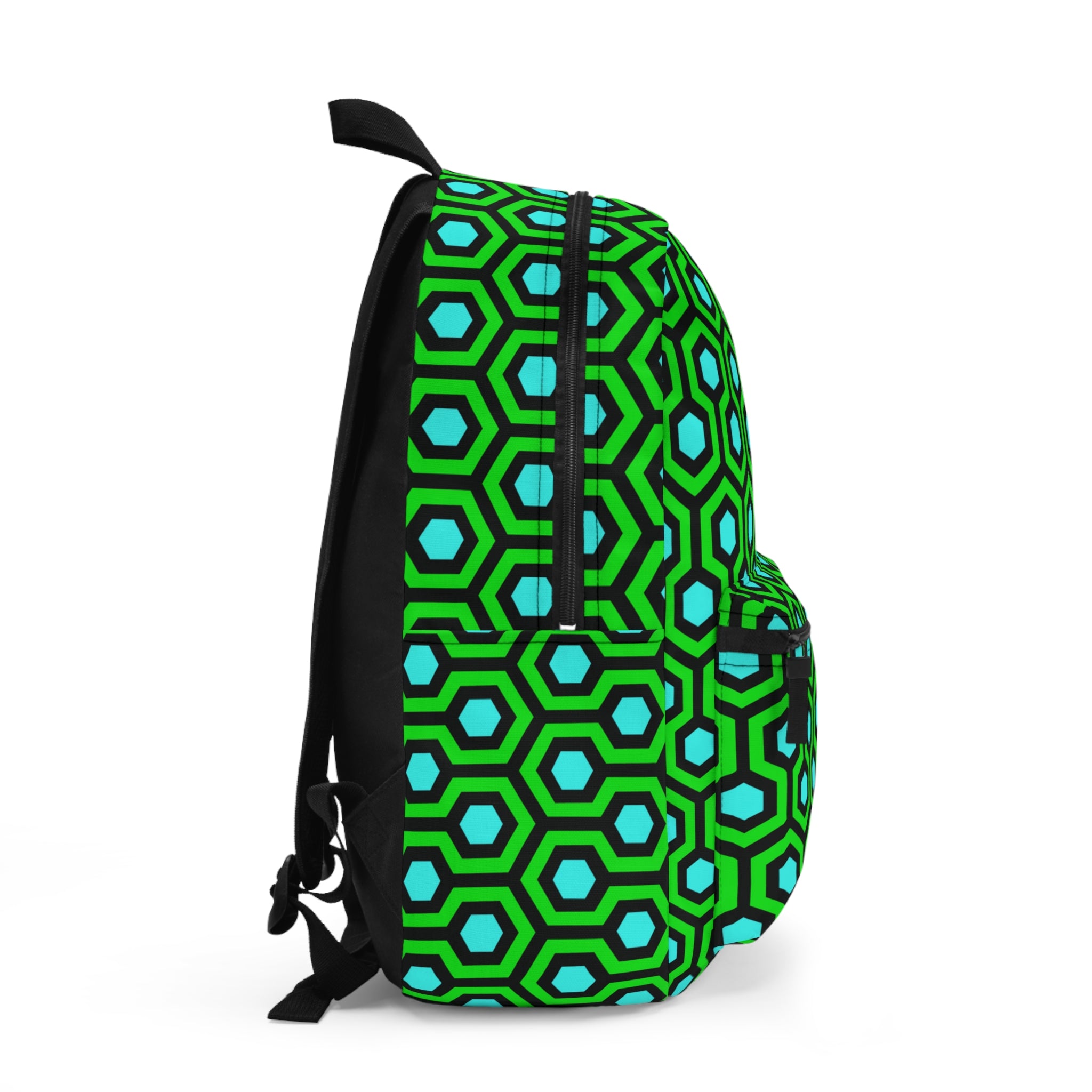 Scared & Alone Overlook Backpack in Aqua/Violent Green