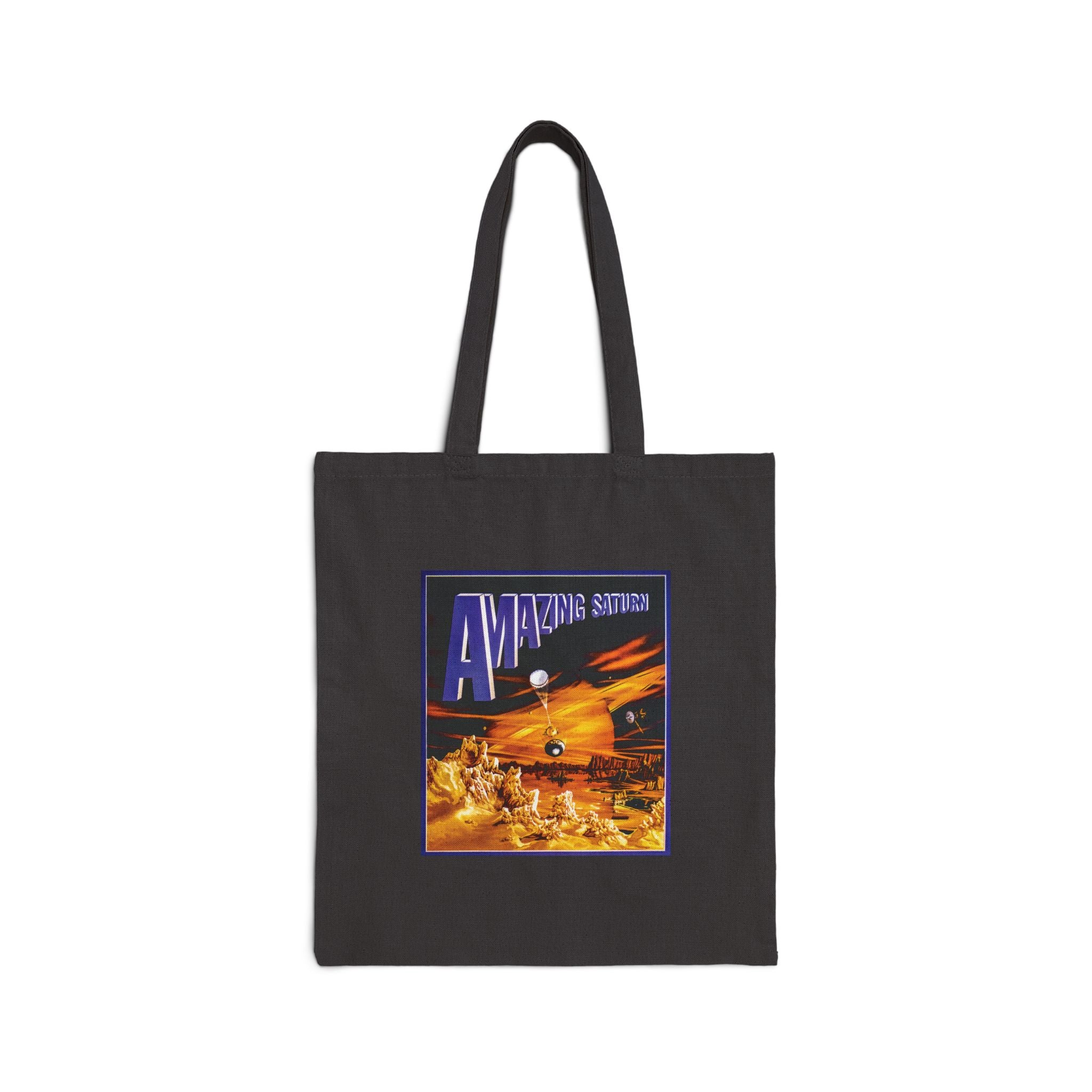 Amazing Saturn Cotton Canvas Tote Bag
