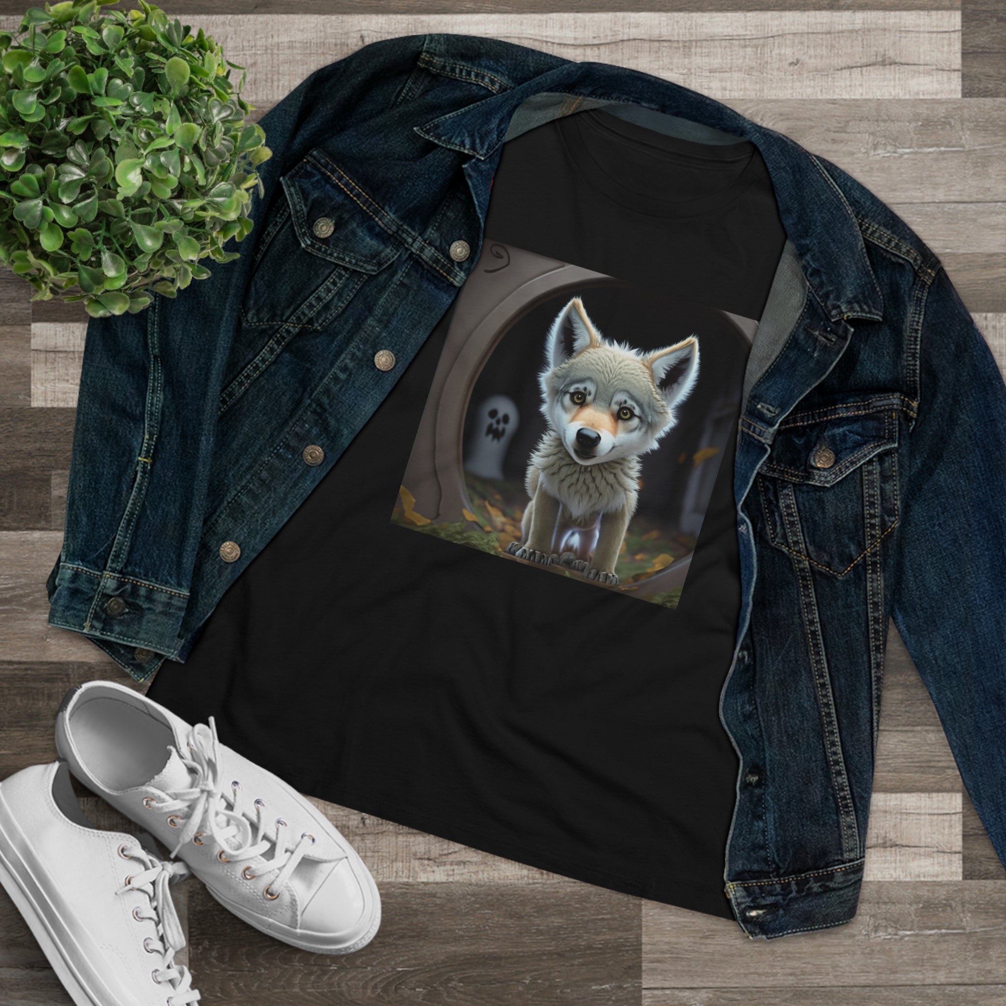 Are You There, Ghost Wolf Women's Premium Tee