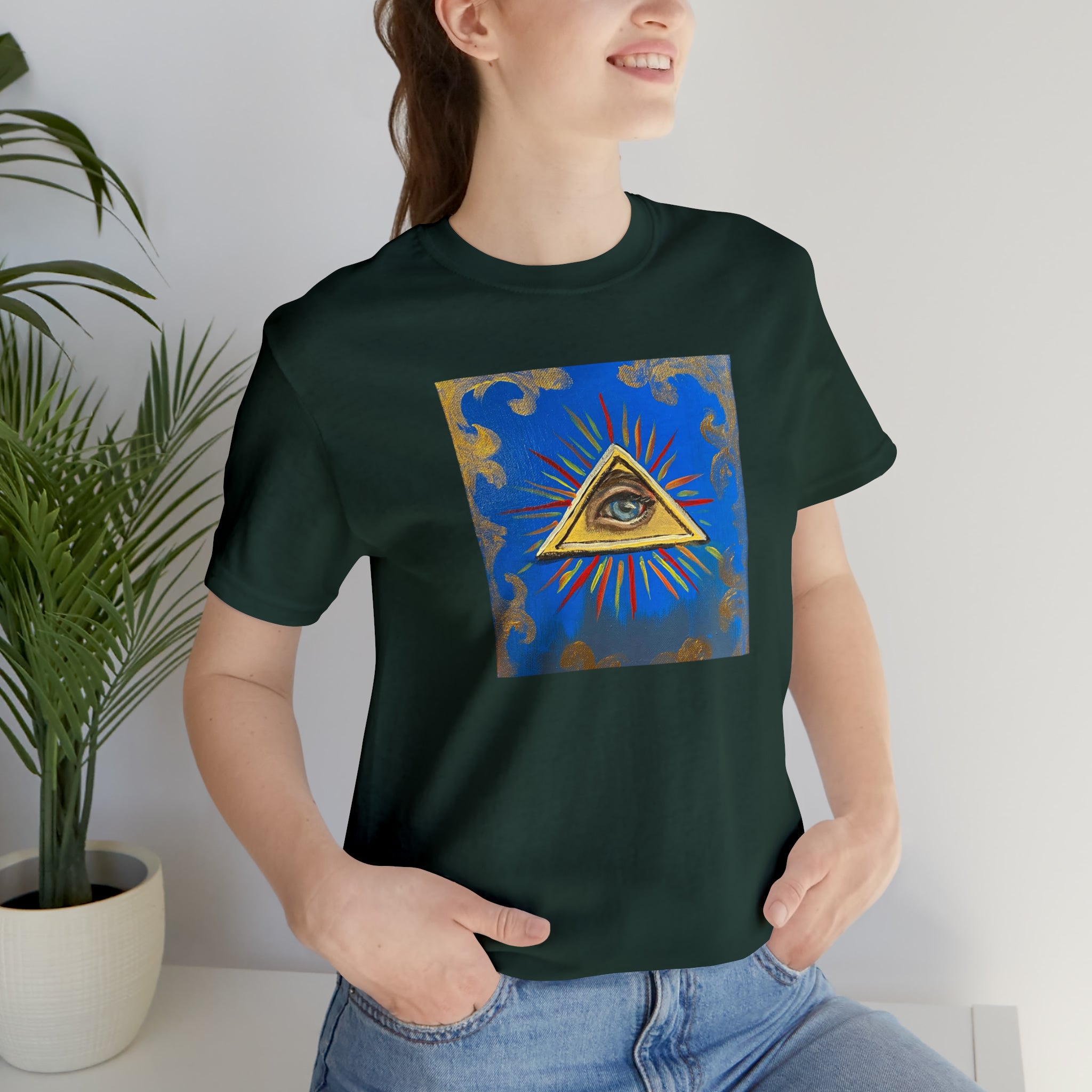 Scared & Alone Richard Lael's "All-Seeing Eye" Unisex Gallery Tee
