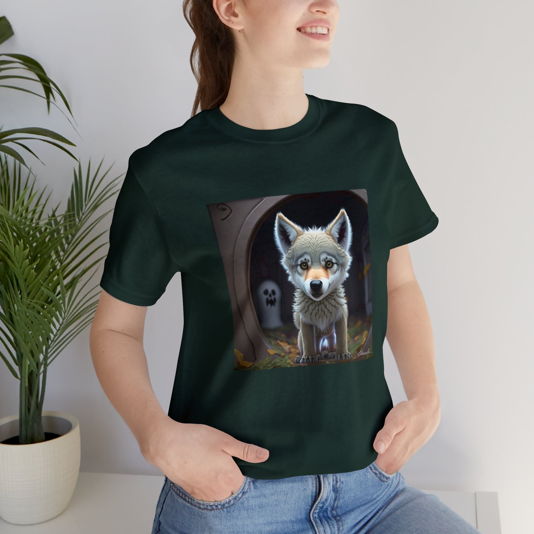 Are You There, Ghost? It’s Me, Wolf Unisex Jersey Short Sleeve Tee