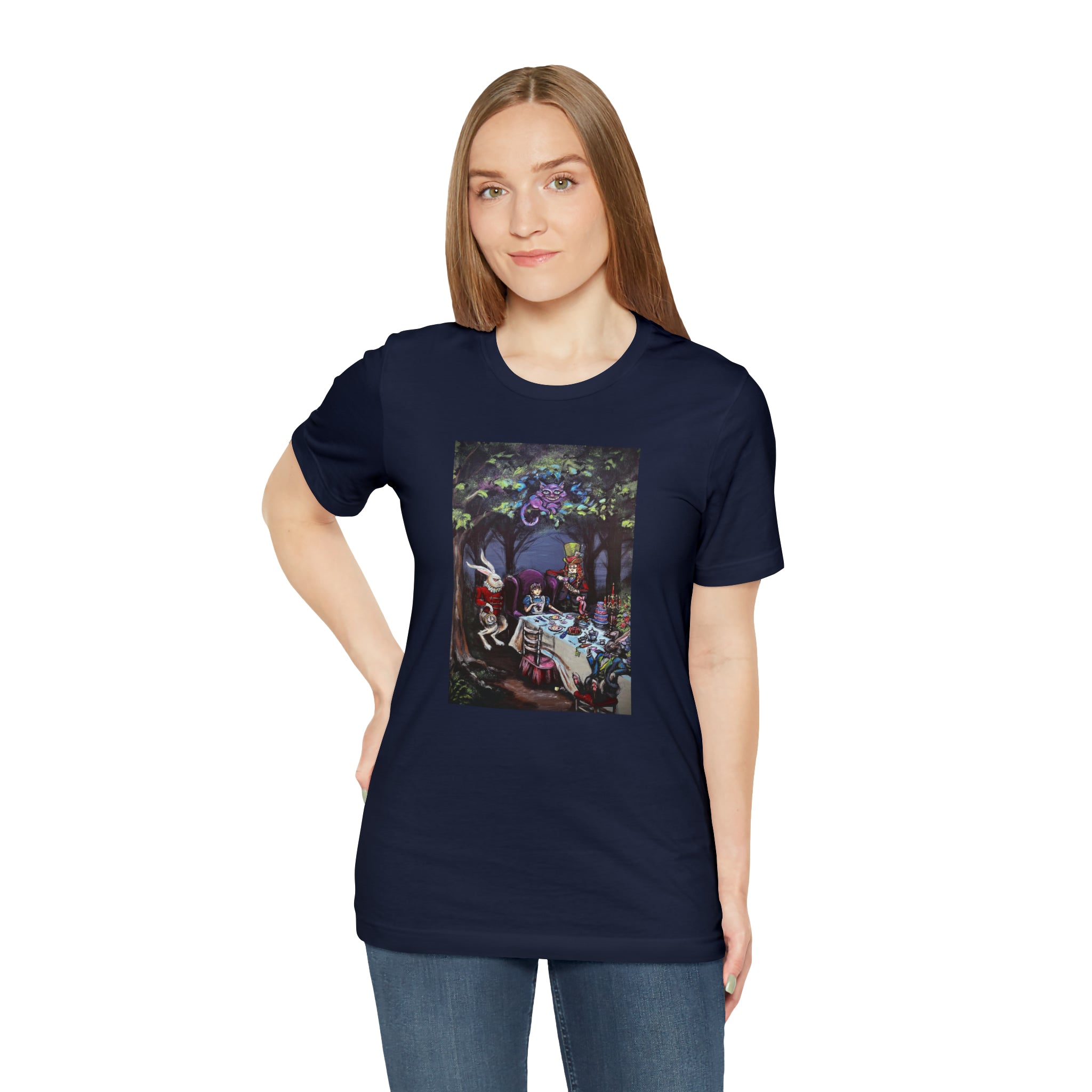 Scared & Alone Richard Lael's "Mad Hatter's Tea Party" Unisex Gallery Tee