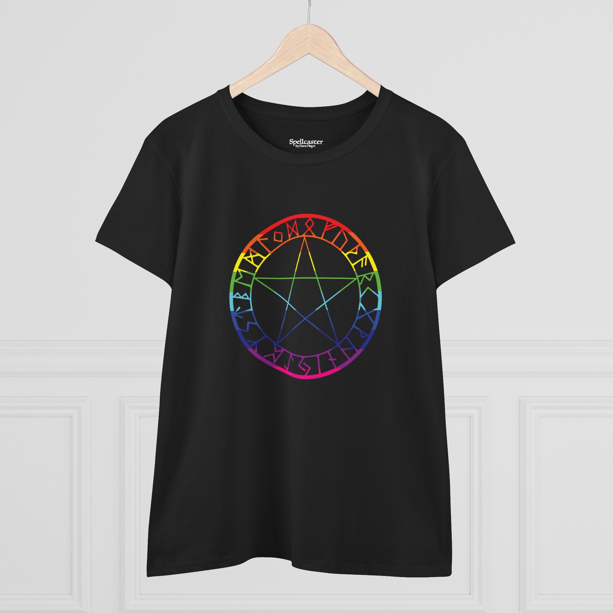 Spellcaster Women's Easy Tee - Rainbow Witch
