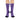 University Magickus "Double Dragon" Cushioned Crew Socks in Purple/White