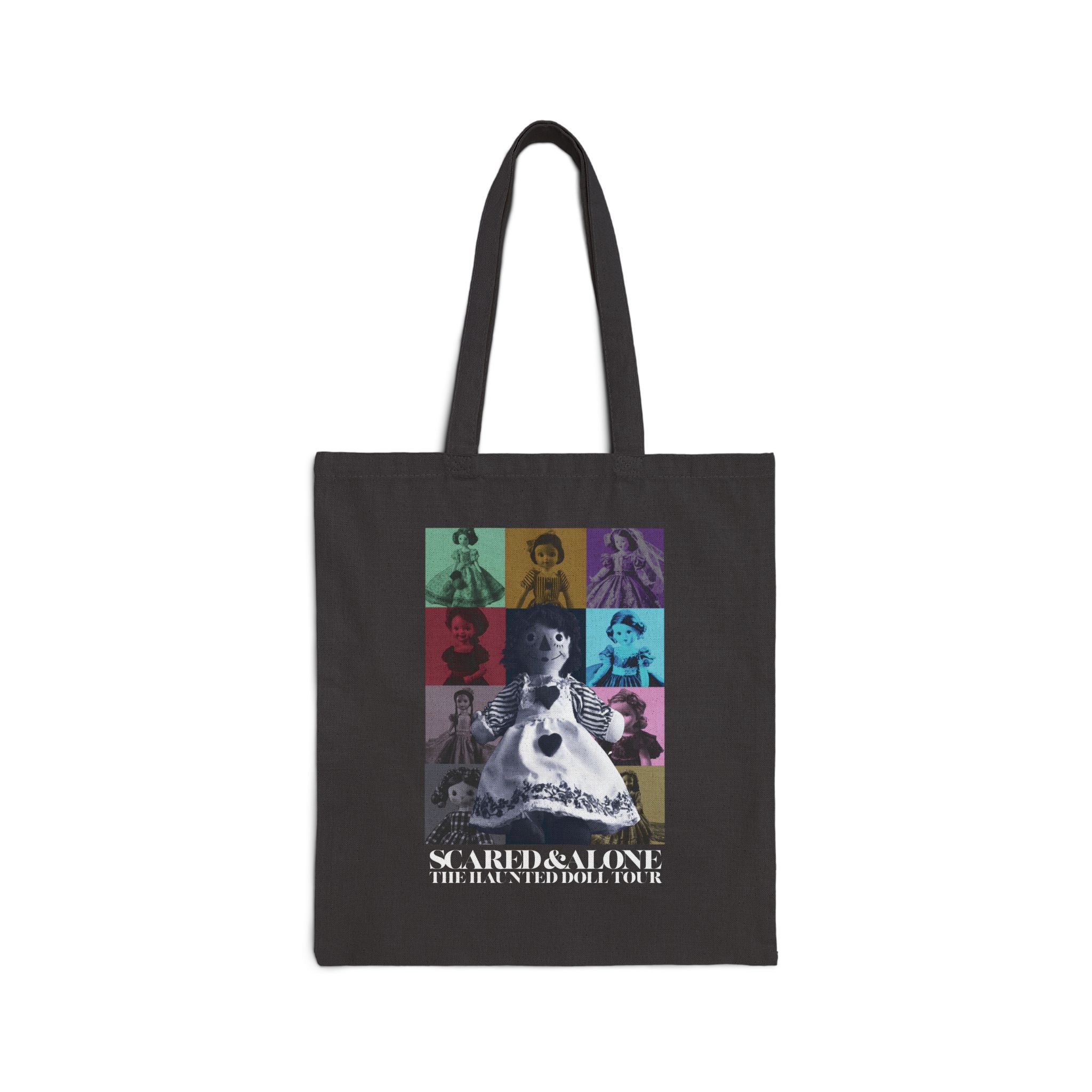 Scared & Alone Season 2 "Haunted Dolls Tour" Tote Bag