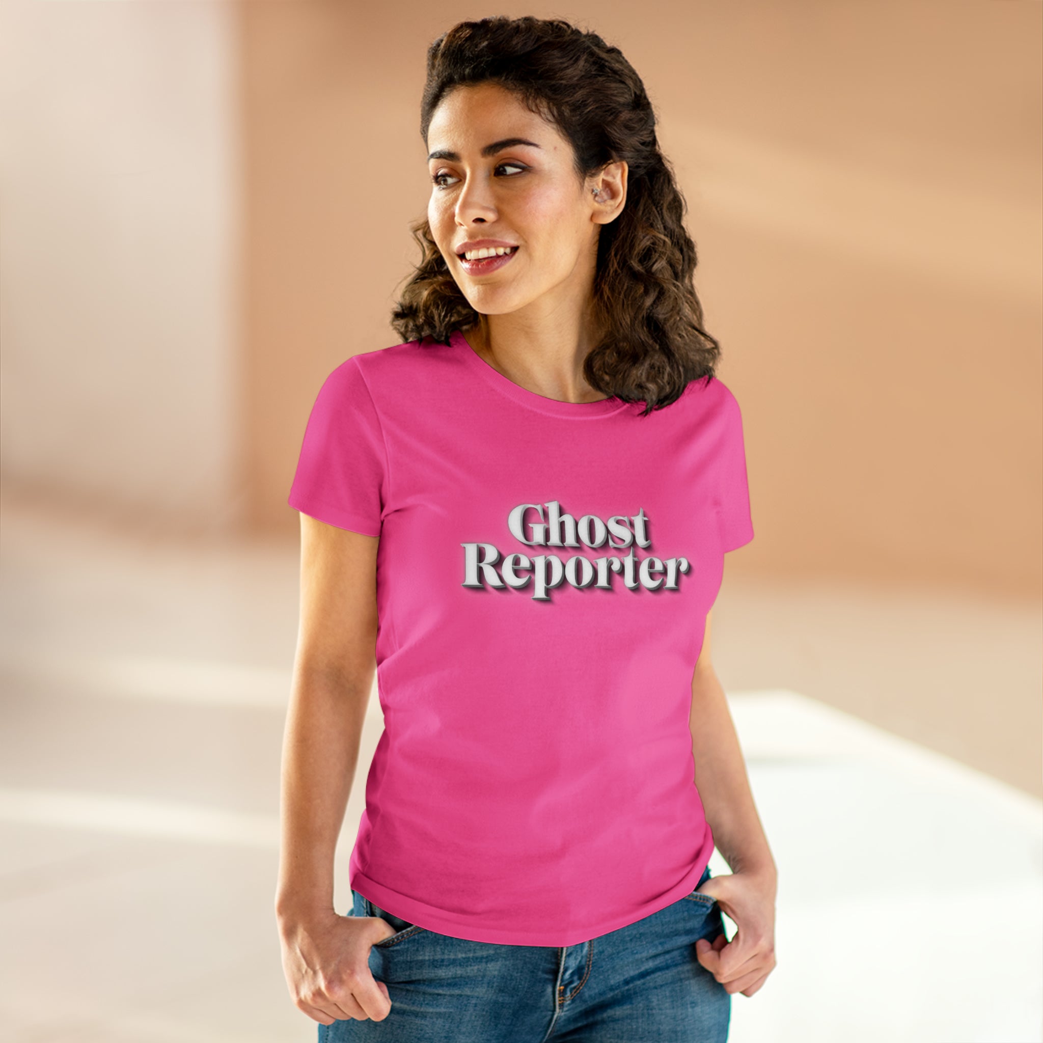 Ghost Report "Ghost Reporter" Women's Daily Cotton Tee