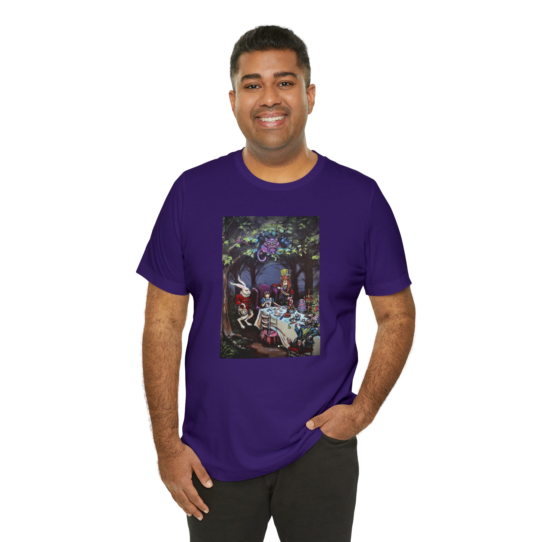 Scared & Alone Richard Lael's "Mad Hatter's Tea Party" Unisex Gallery Tee