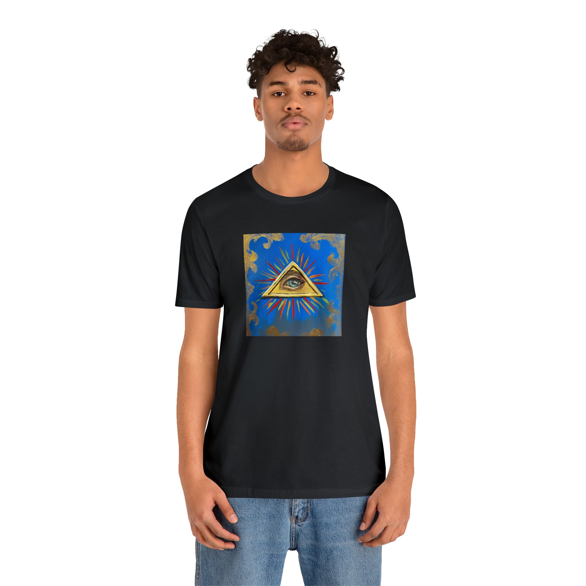Scared & Alone Richard Lael's "All-Seeing Eye" Unisex Gallery Tee