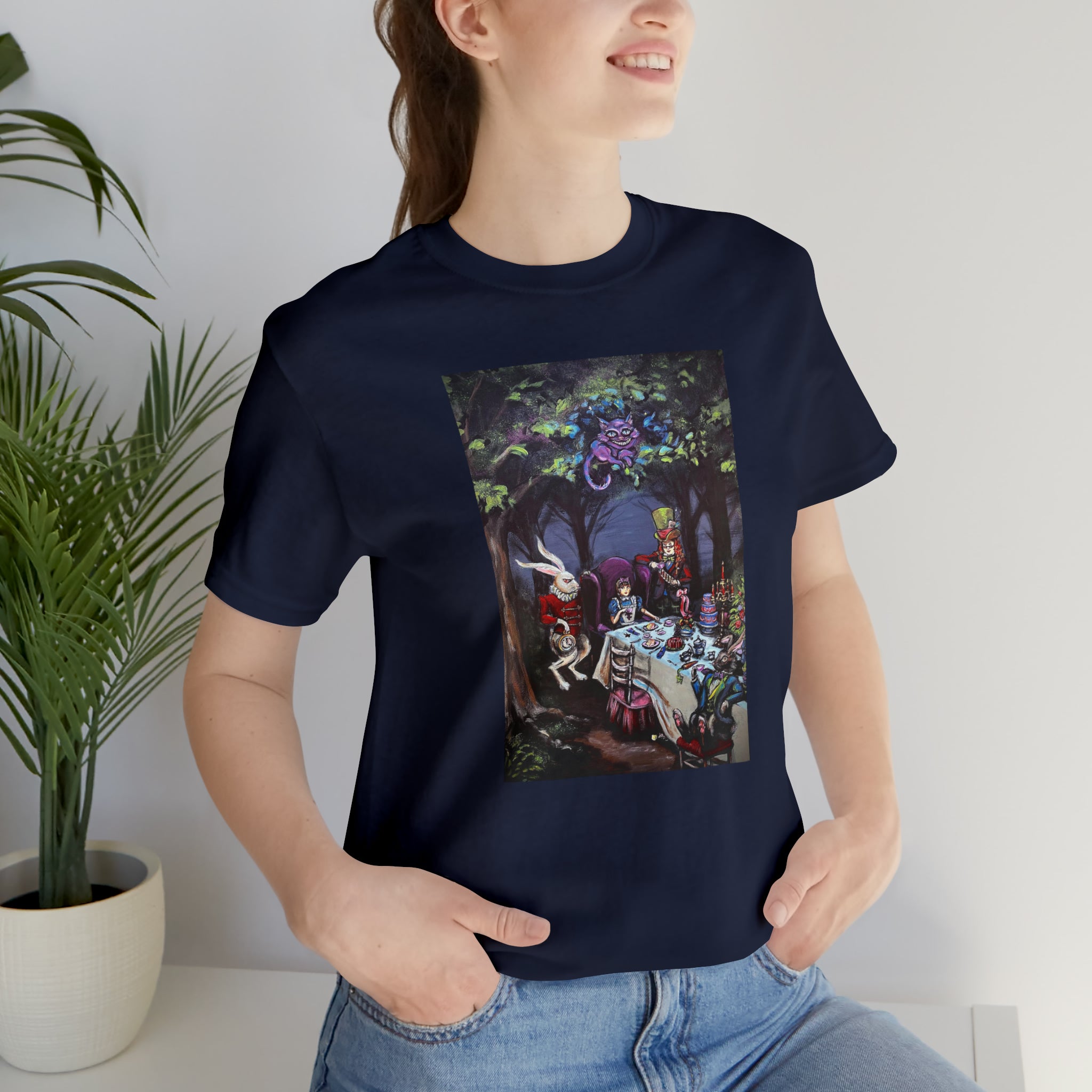 Scared & Alone Richard Lael's "Mad Hatter's Tea Party" Unisex Gallery Tee